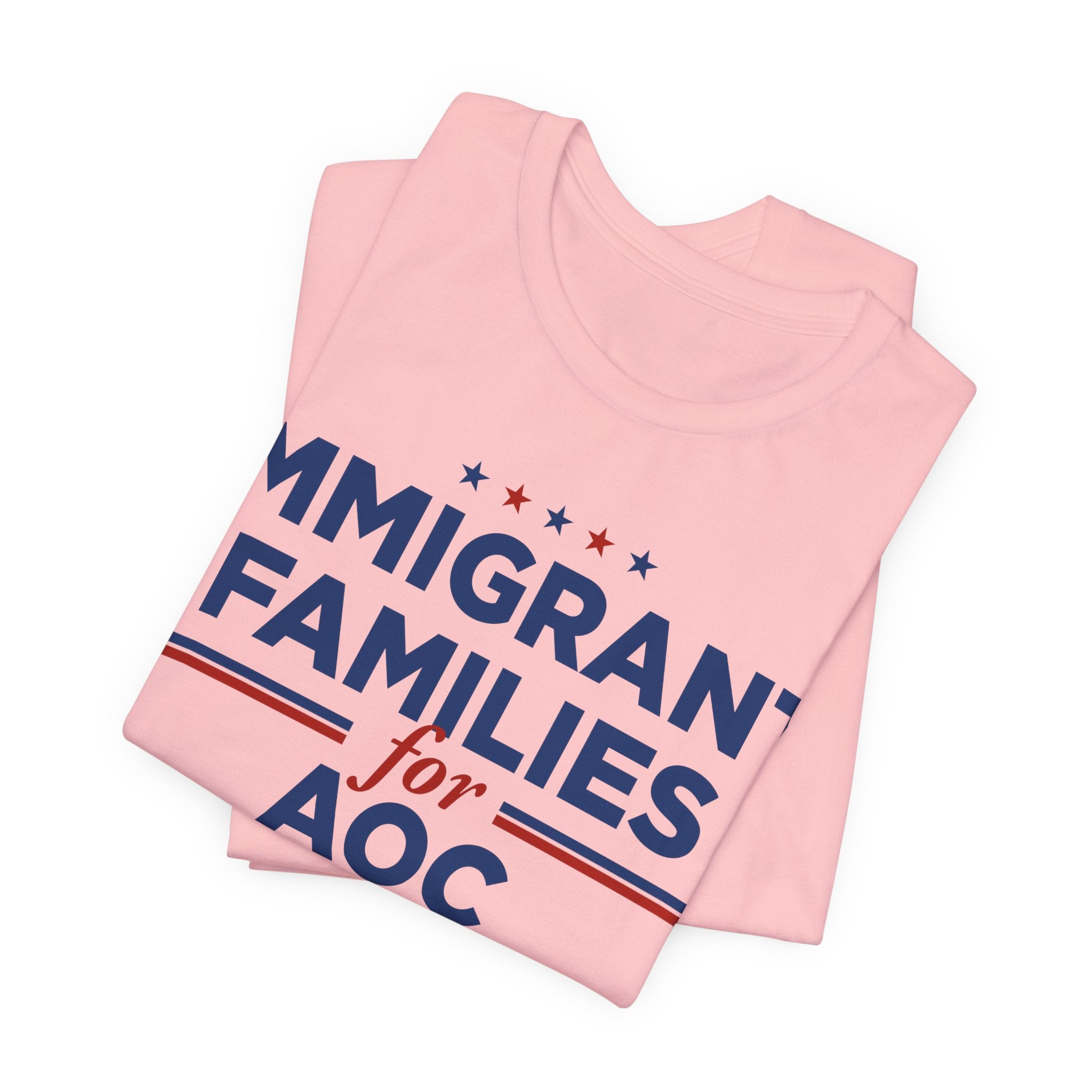 Immigrant Families for AOC for President Campaign T-Shirt 2028