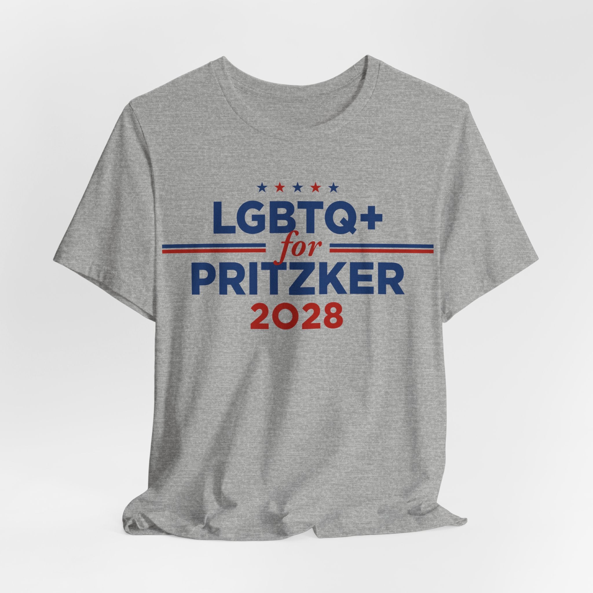 LGBTQ+ for J.B. Pritzker for President Campaign T-Shirt 2028