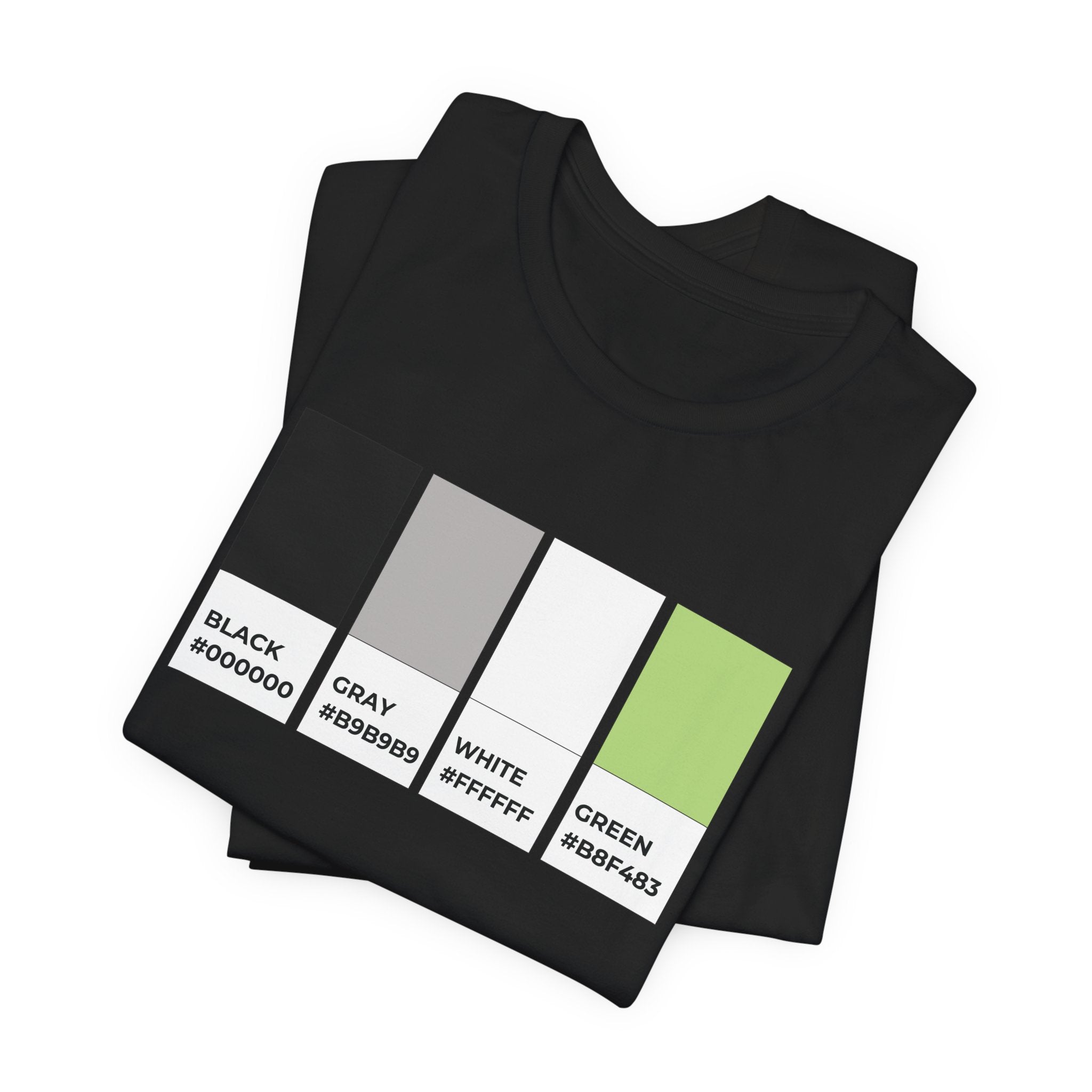 Funny Agender Pride Flag Pantone Colors Unisex Jersey Short Sleeve T-Shirt