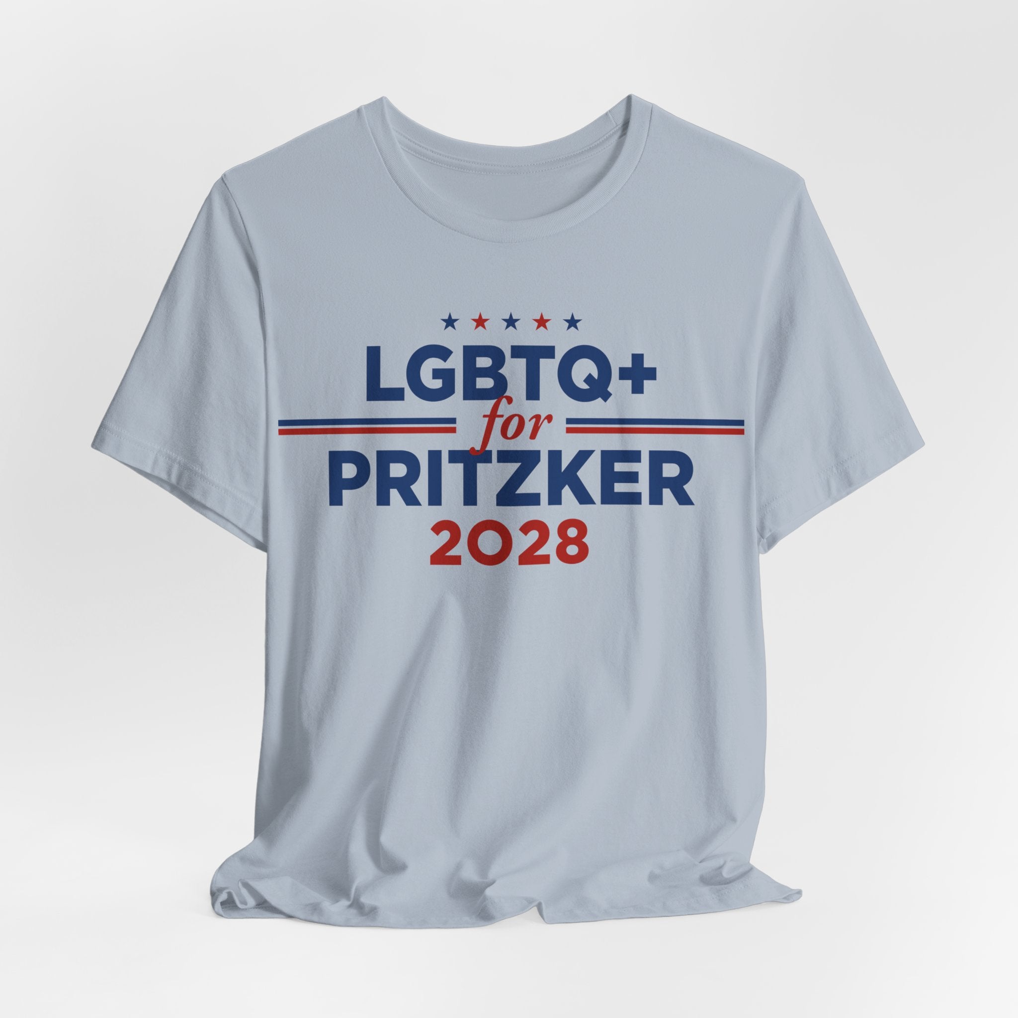 LGBTQ+ for J.B. Pritzker for President Campaign T-Shirt 2028