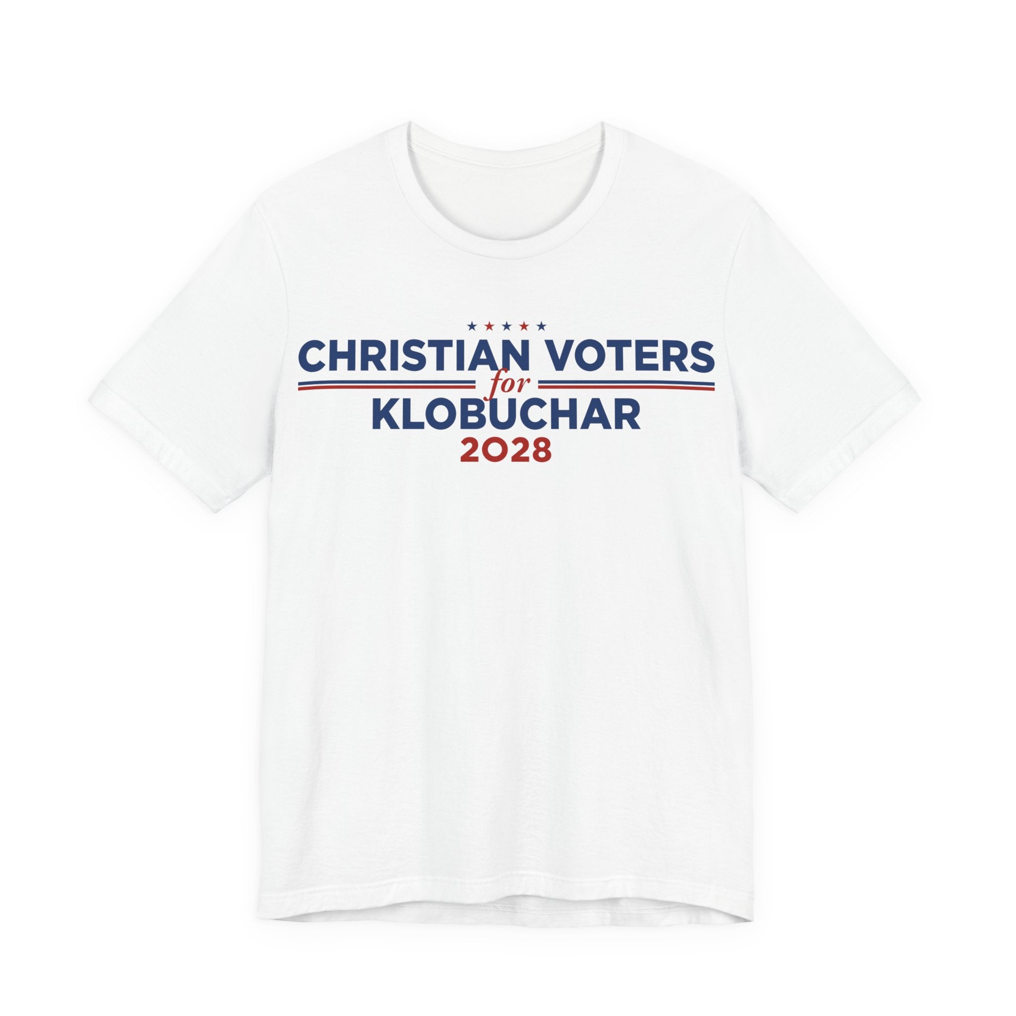 Christian Voters for Amy Klobuchar for President Campaign T-Shirt 2028