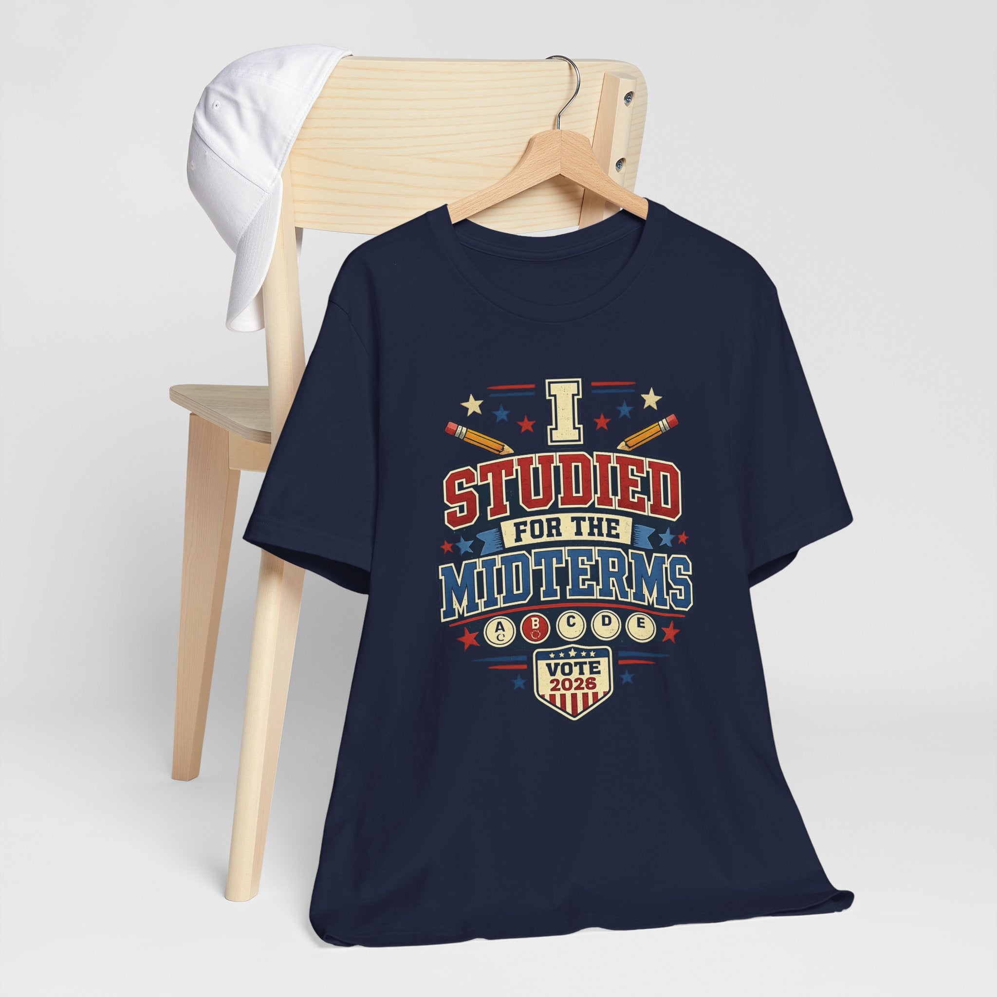 I Studied for the Midterms 2026 T-Shirt – Funny Voting Shirt, Retro Political Tee, Election Day Apparel