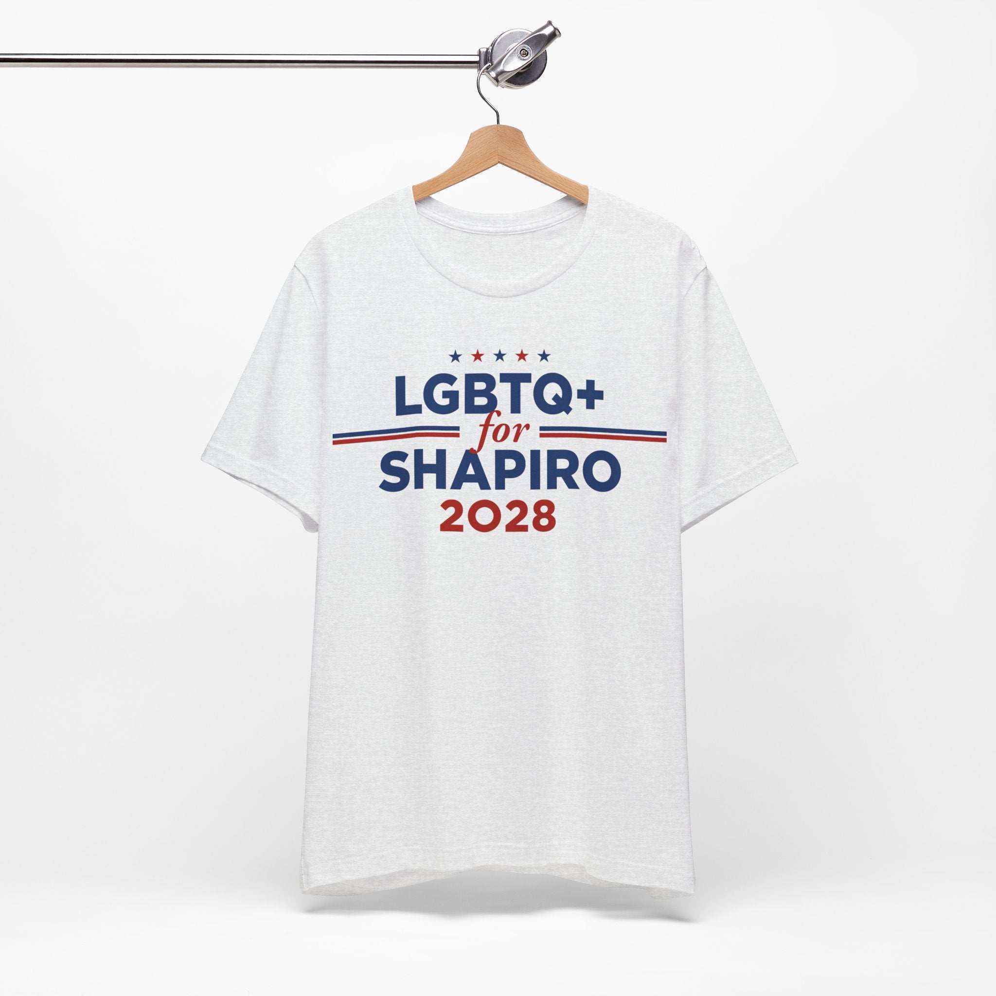 LGBTQ+ for Josh Shapiro for President Campaign T-Shirt 2028