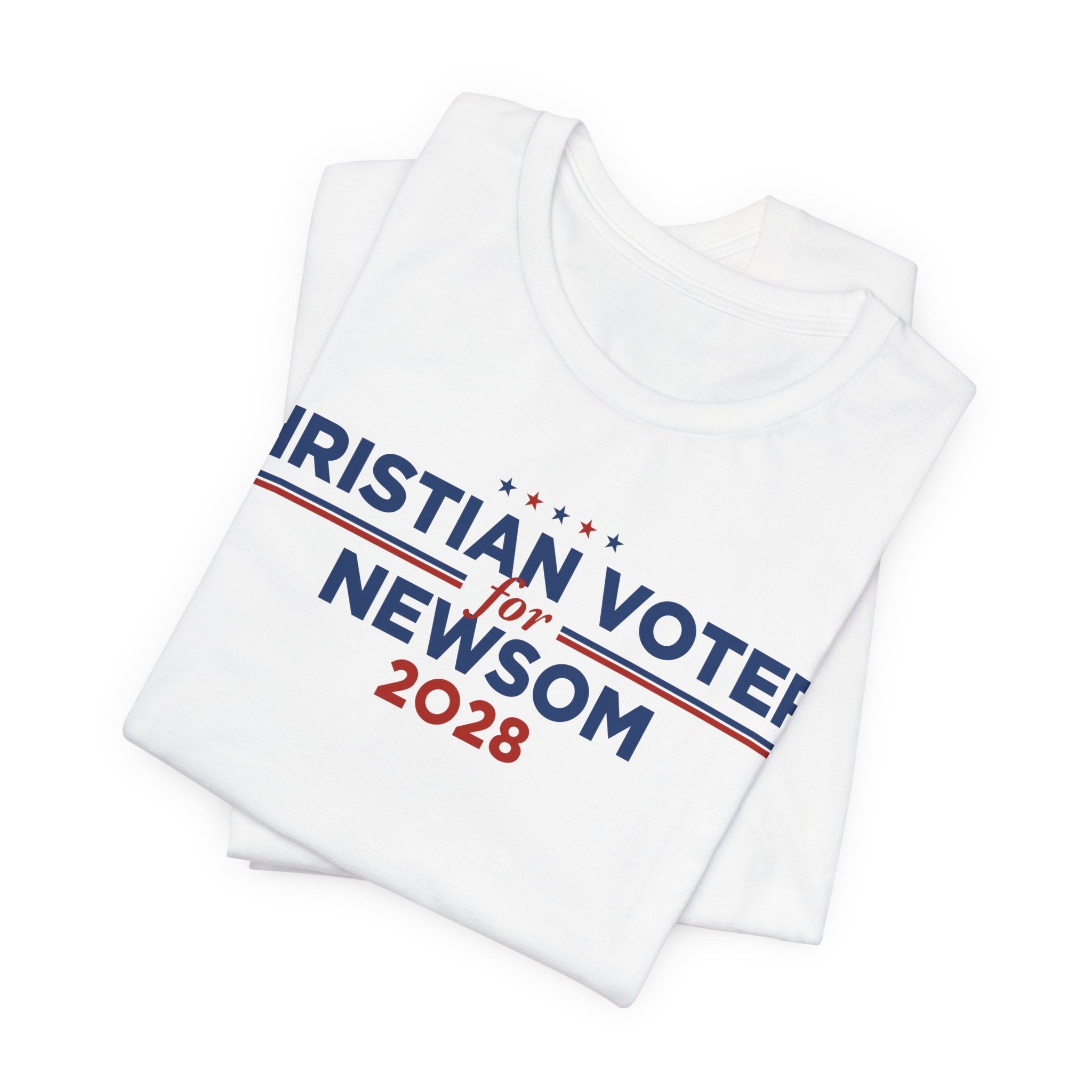 Christian Voters for Gavin Newsom for President Campaign T-Shirt 2028