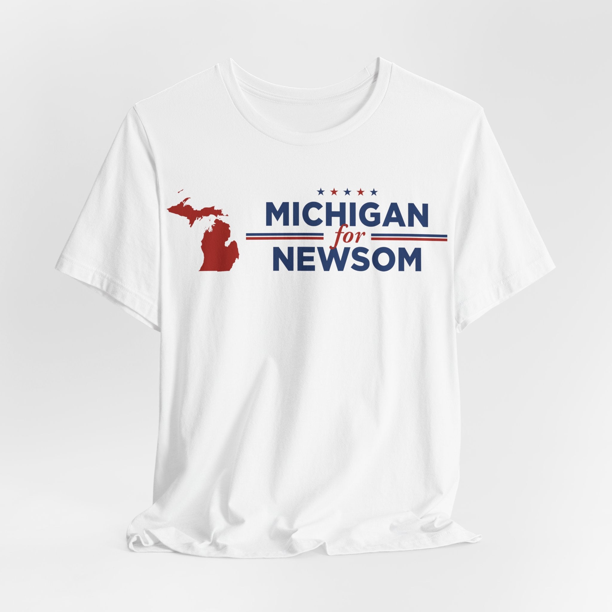 Michigan for Gavin Newsom for President Campaign T-Shirt 2028