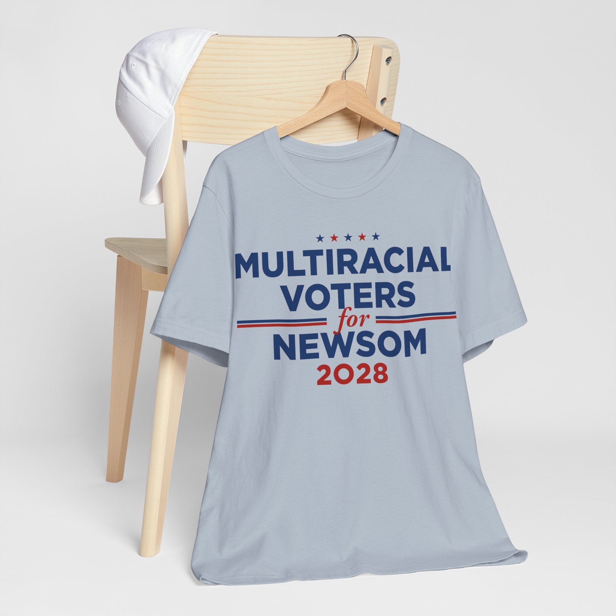 Multiracial Voters for Gavin Newsom for President Campaign T-Shirt 2028