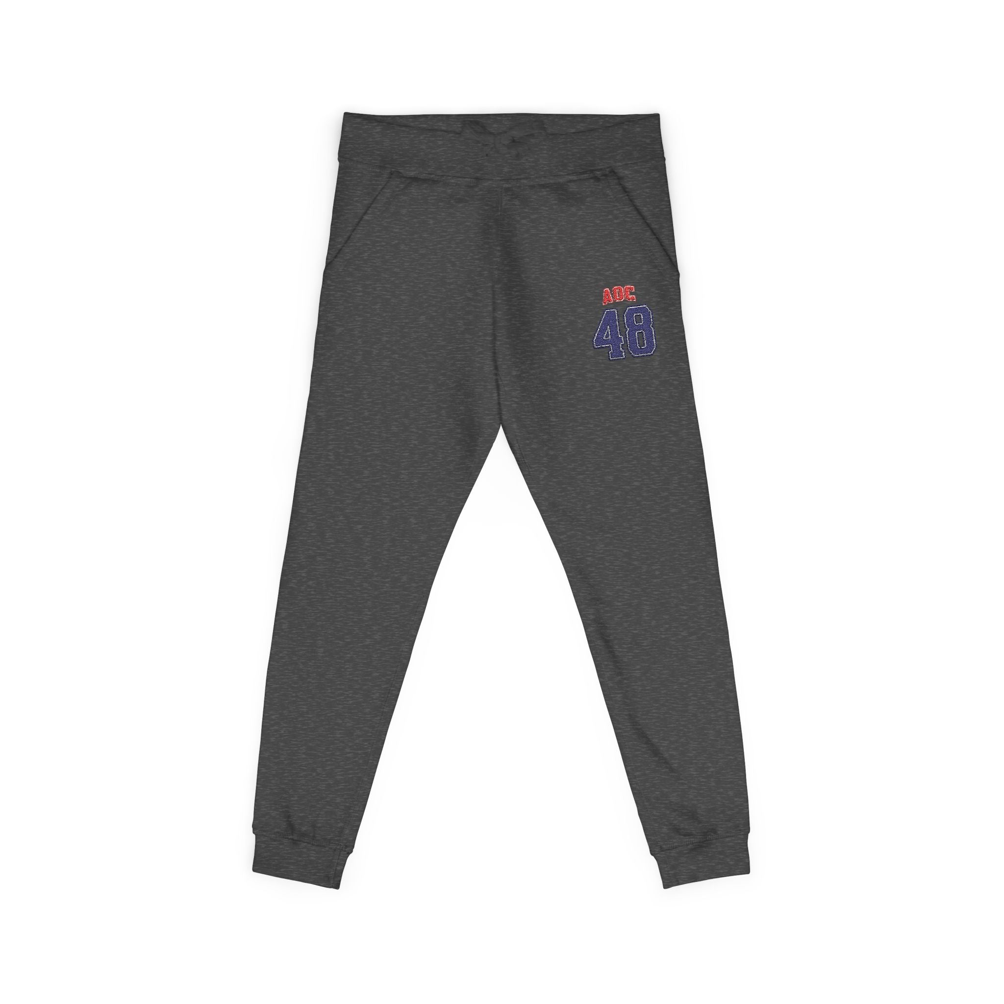 Embroidered Team AOC for 48th President Fleece Sweatpants — Casual Cozy Joggers