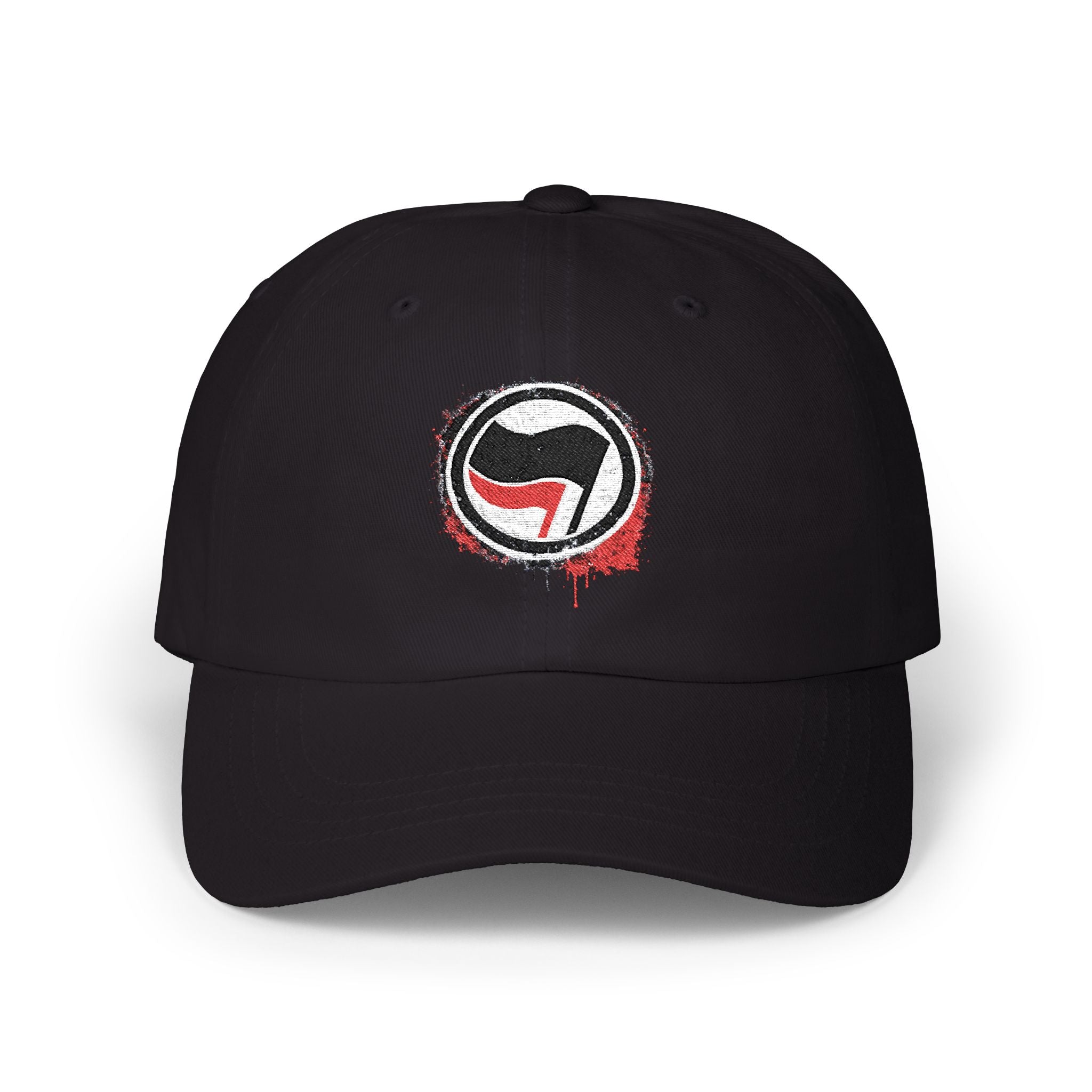 Anti-Fascist Two-Flag Embroidered Vintage Dad Hat