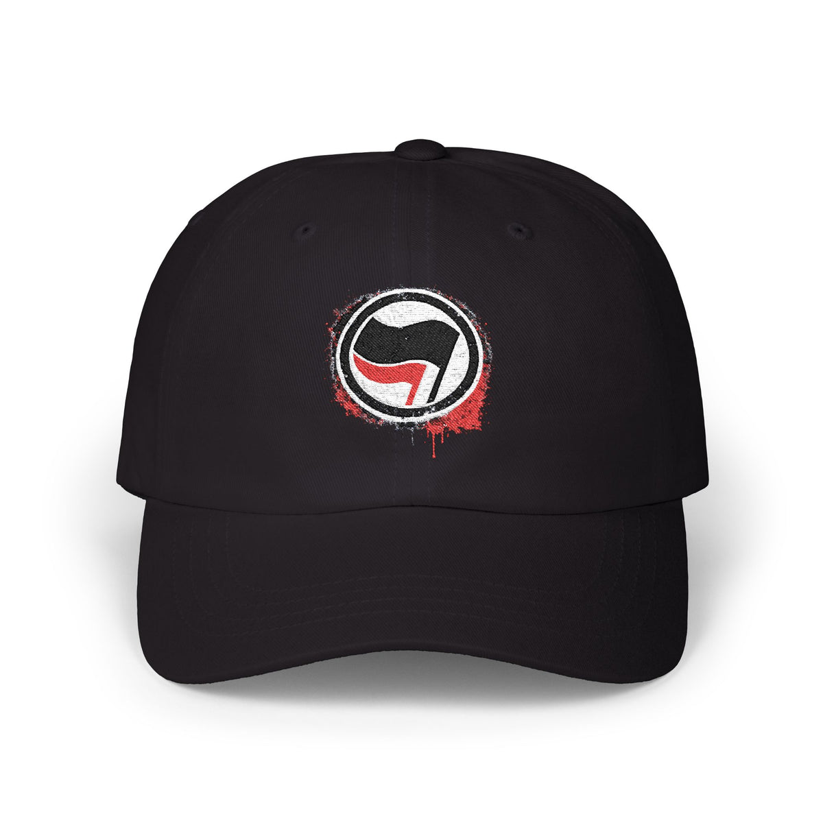 Anti-Fascist Two-Flag Embroidered Vintage Dad Hat