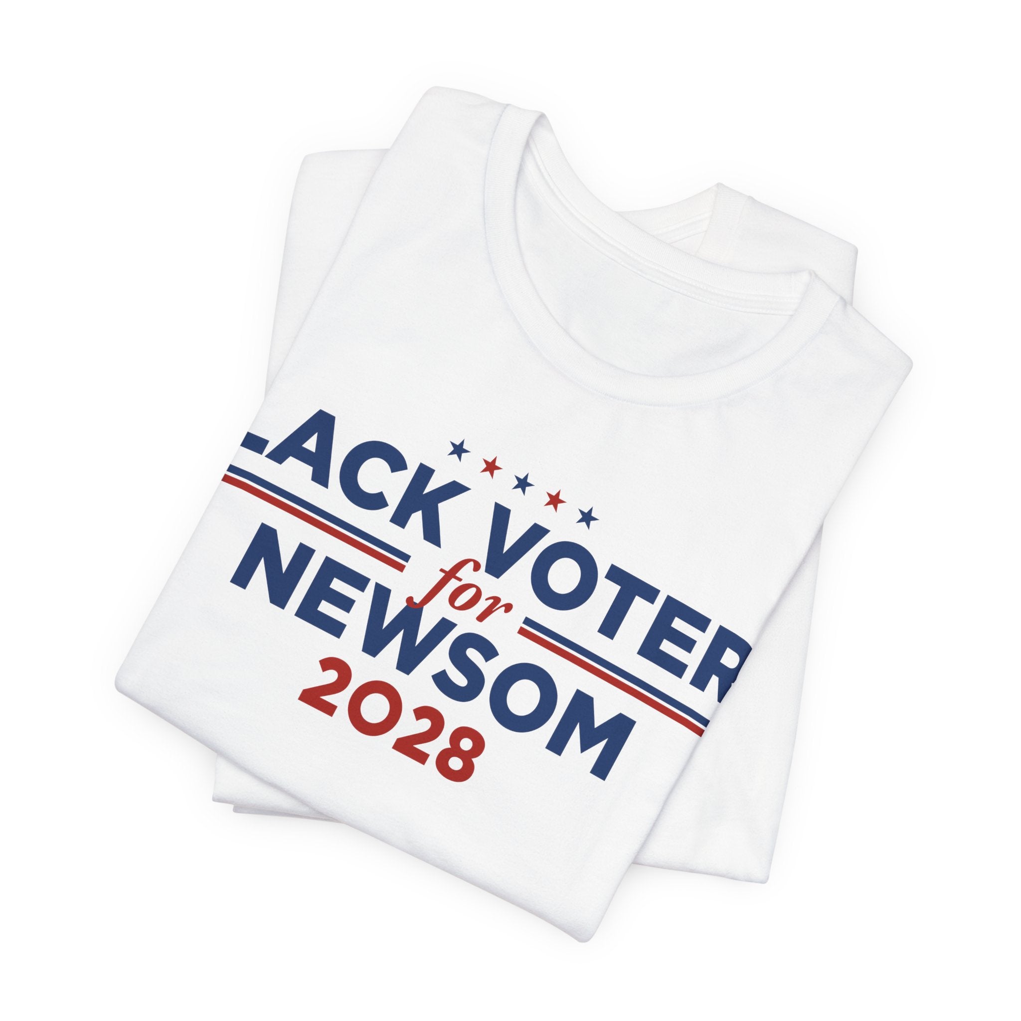 Black Voters for Gavin Newsom Campaign T-Shirt for President 2028