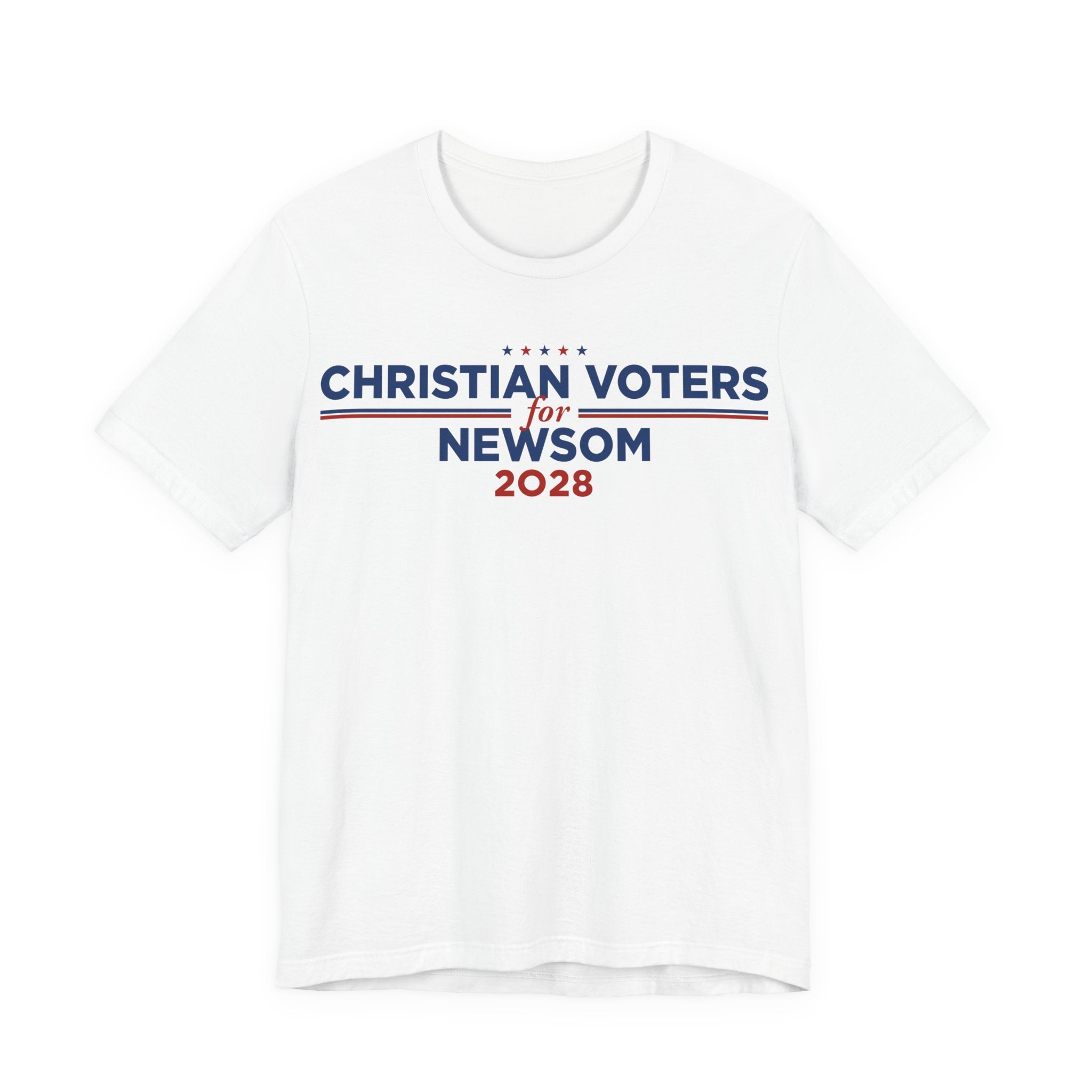 Christian Voters for Gavin Newsom for President Campaign T-Shirt 2028