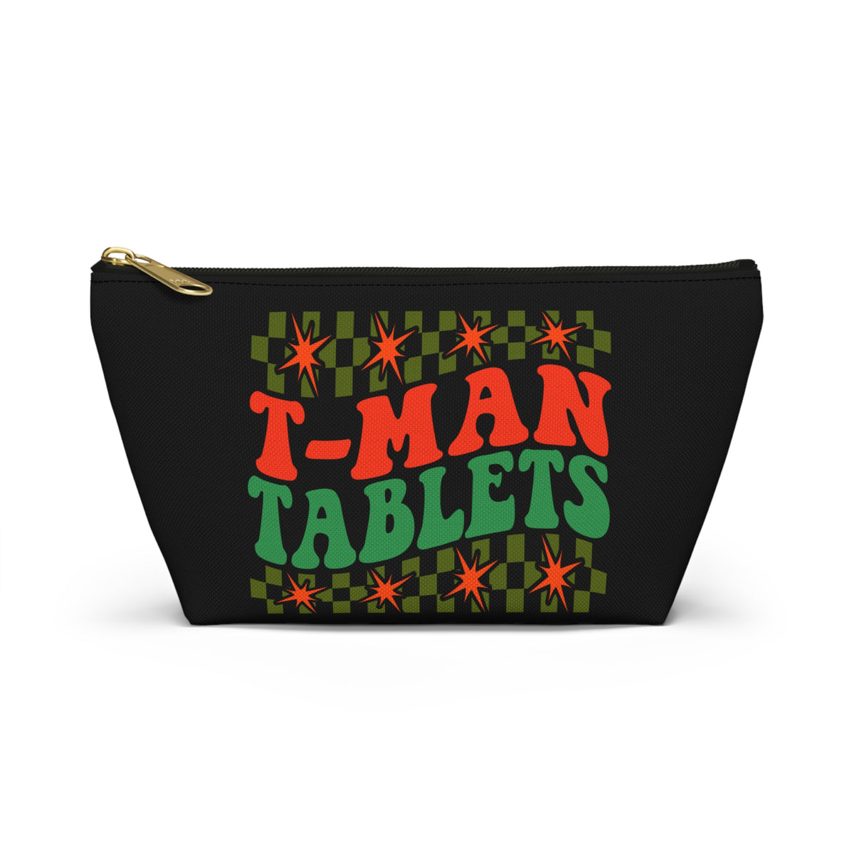 T-Man Tablets Testosterone Storage Bag with T-Bottom - FTM Transition Medication Pouch - Gender Affirming Transgender Gift - Travel or Pride Parade Meds Pouch