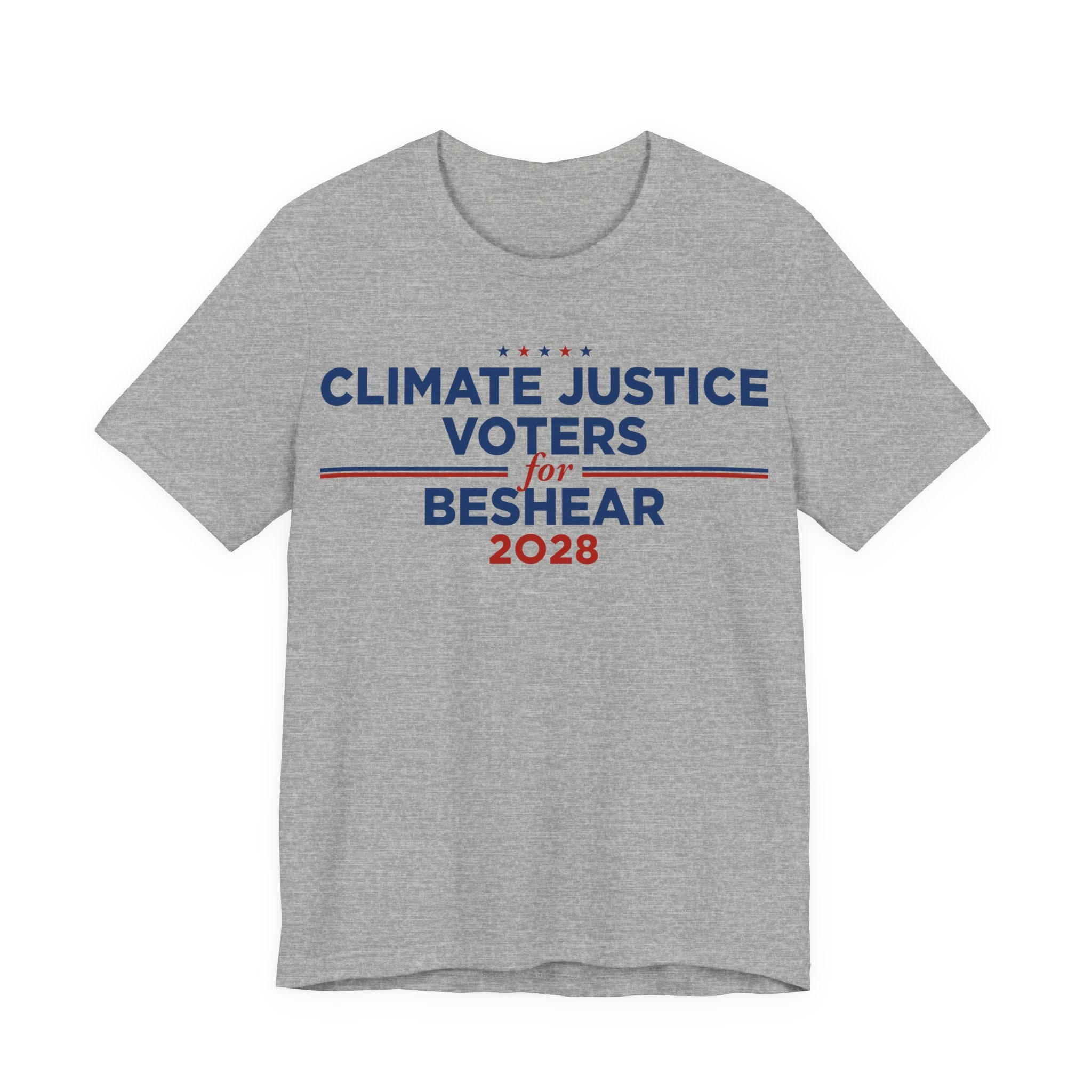 Climate Justice Voters for Beshear 2028 T-Shirt | Bella+Canvas 3001 Political Graphic Tee