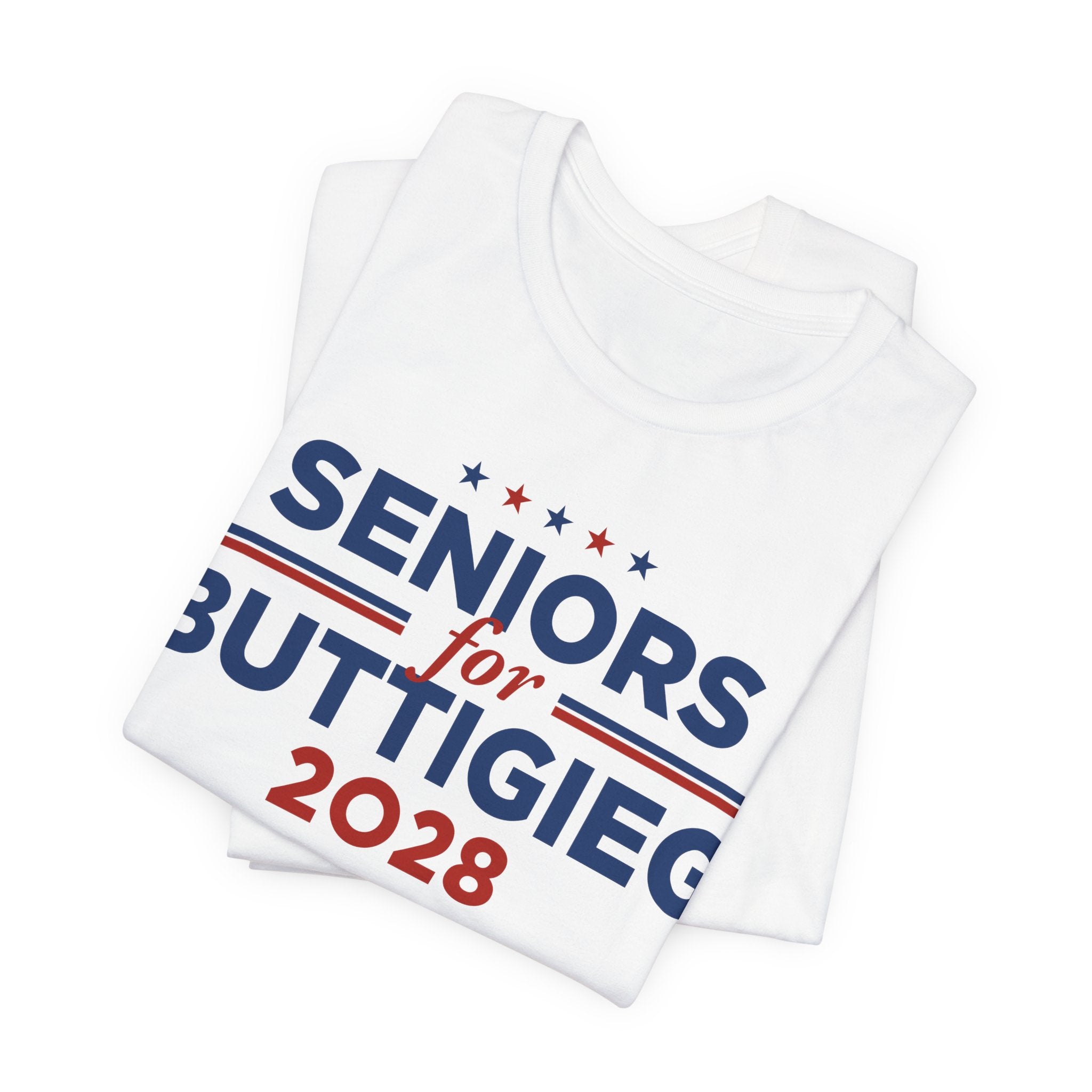Seniors for Pete Buttigieg for President Campaign T-Shirt 2028