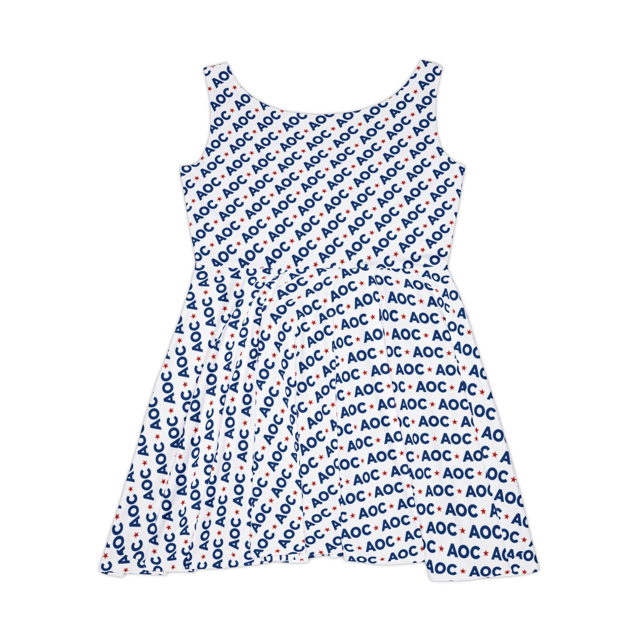 AOC Skater Dress – Political Graphic Sleeveless Dress for Progressive Style