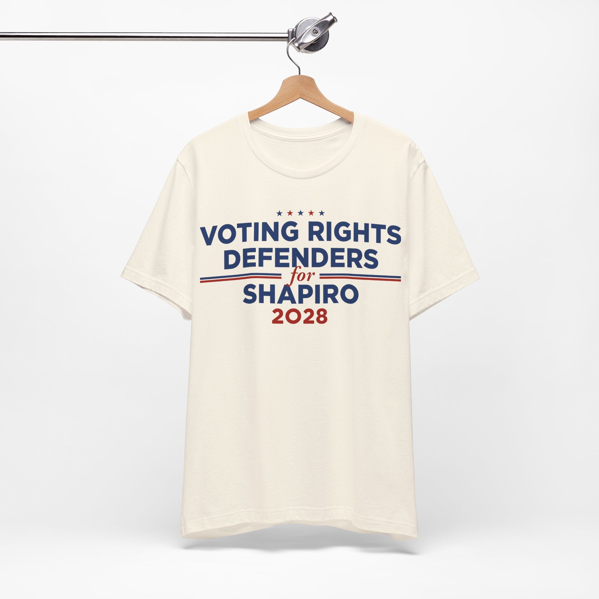 Voting Rights Defenders for Josh Shapiro for President Campaign T-Shirt 2028