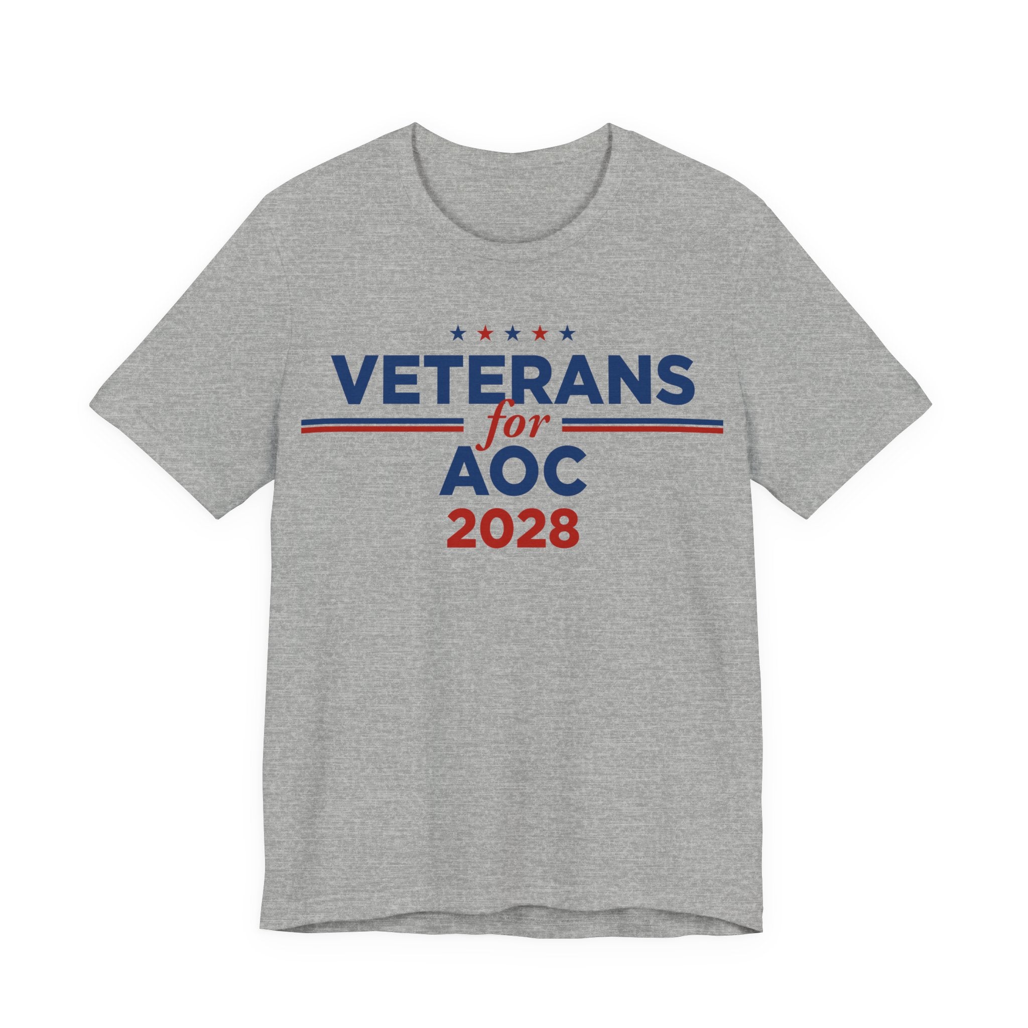 Veterans for AOC for President Campaign T-Shirt 2028