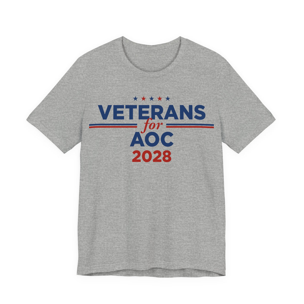 Veterans for AOC for President Campaign T-Shirt 2028