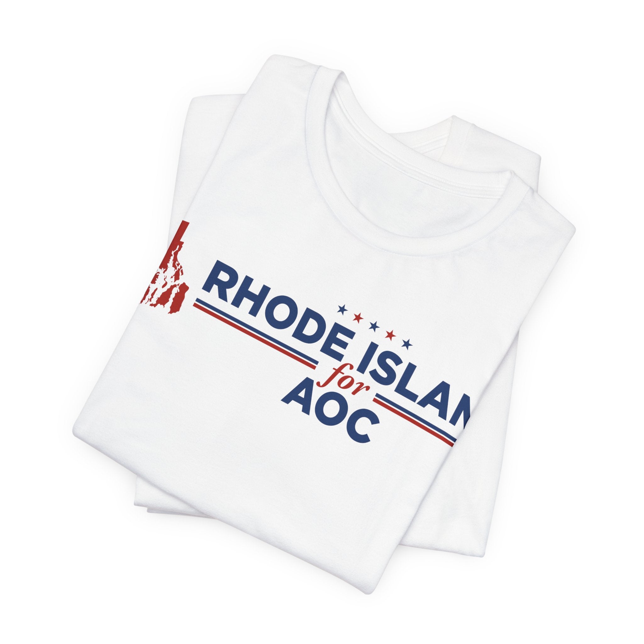 Rhode Island for AOC for President Campaign T-Shirt 2028
