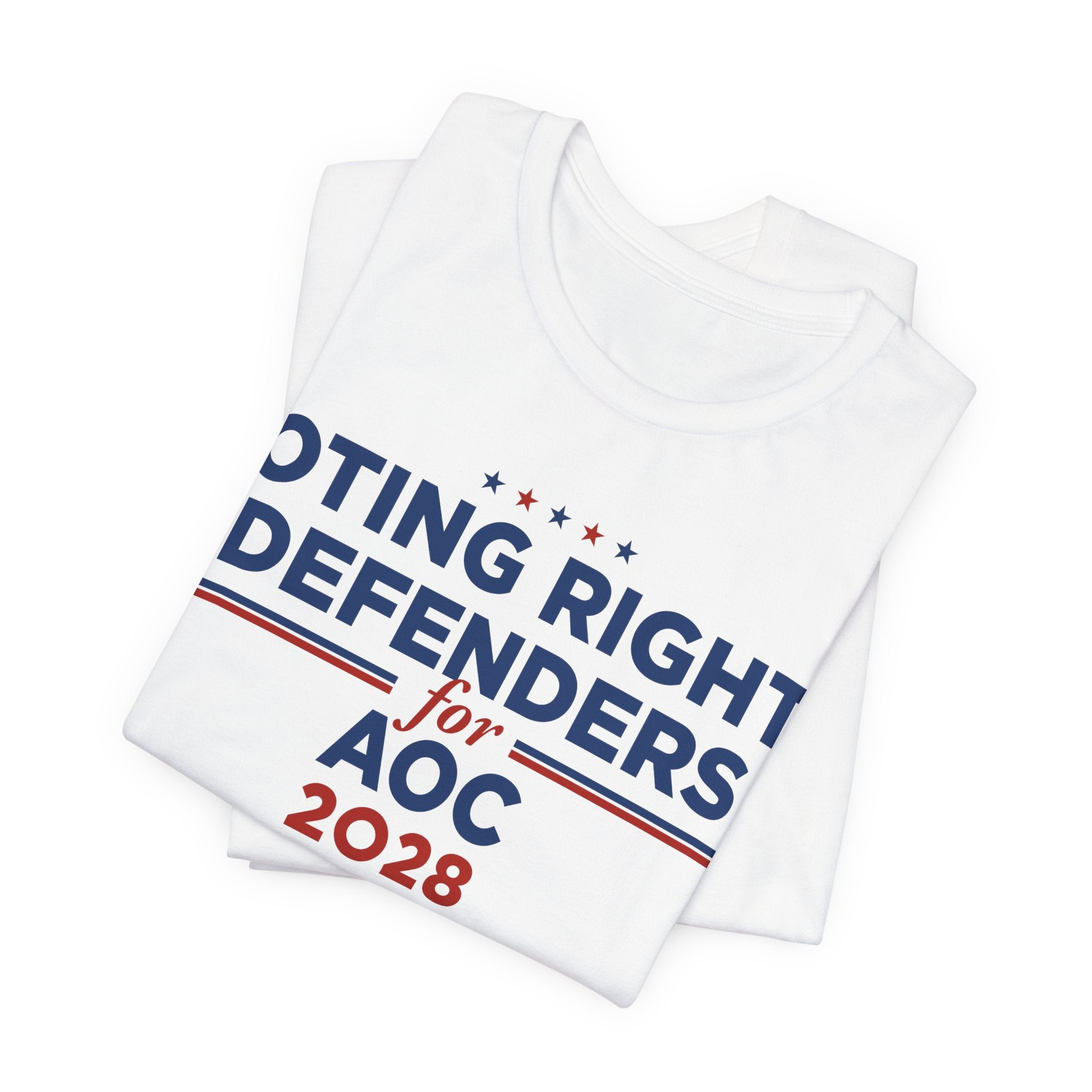 Voting Right Defenders for AOC for President Campaign T-Shirt 2028