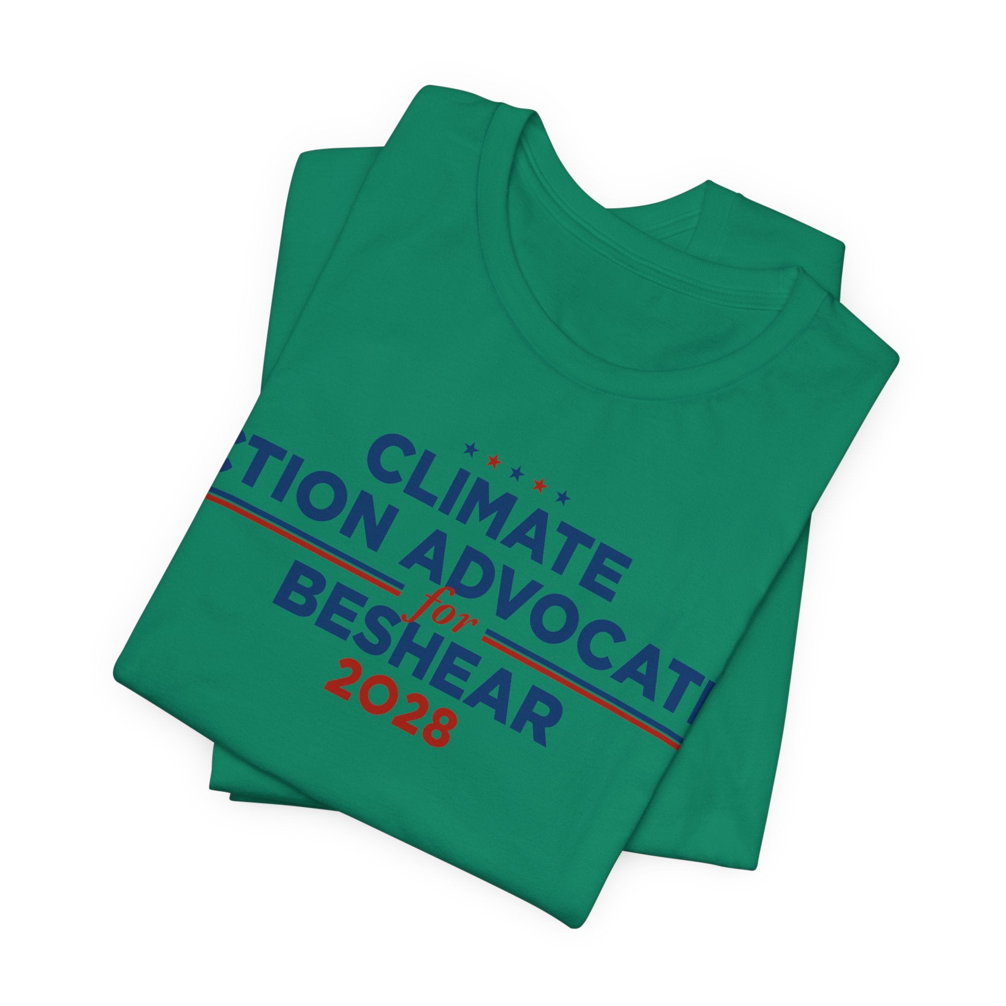 Climate Action Advocates for Beshear 2028 T-Shirt | Bella+Canvas 3001 Political Graphic Tee