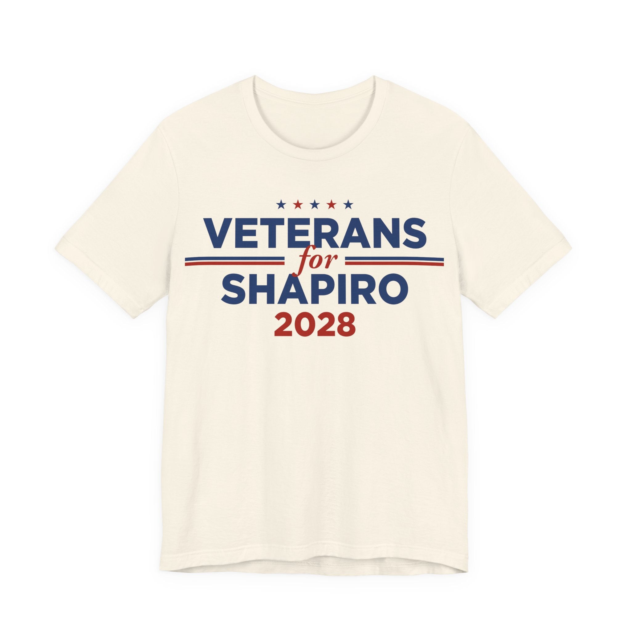 Veterans for Josh Shapiro for President Campaign T-Shirt 2028