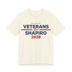 Veterans for Josh Shapiro for President Campaign T-Shirt 2028