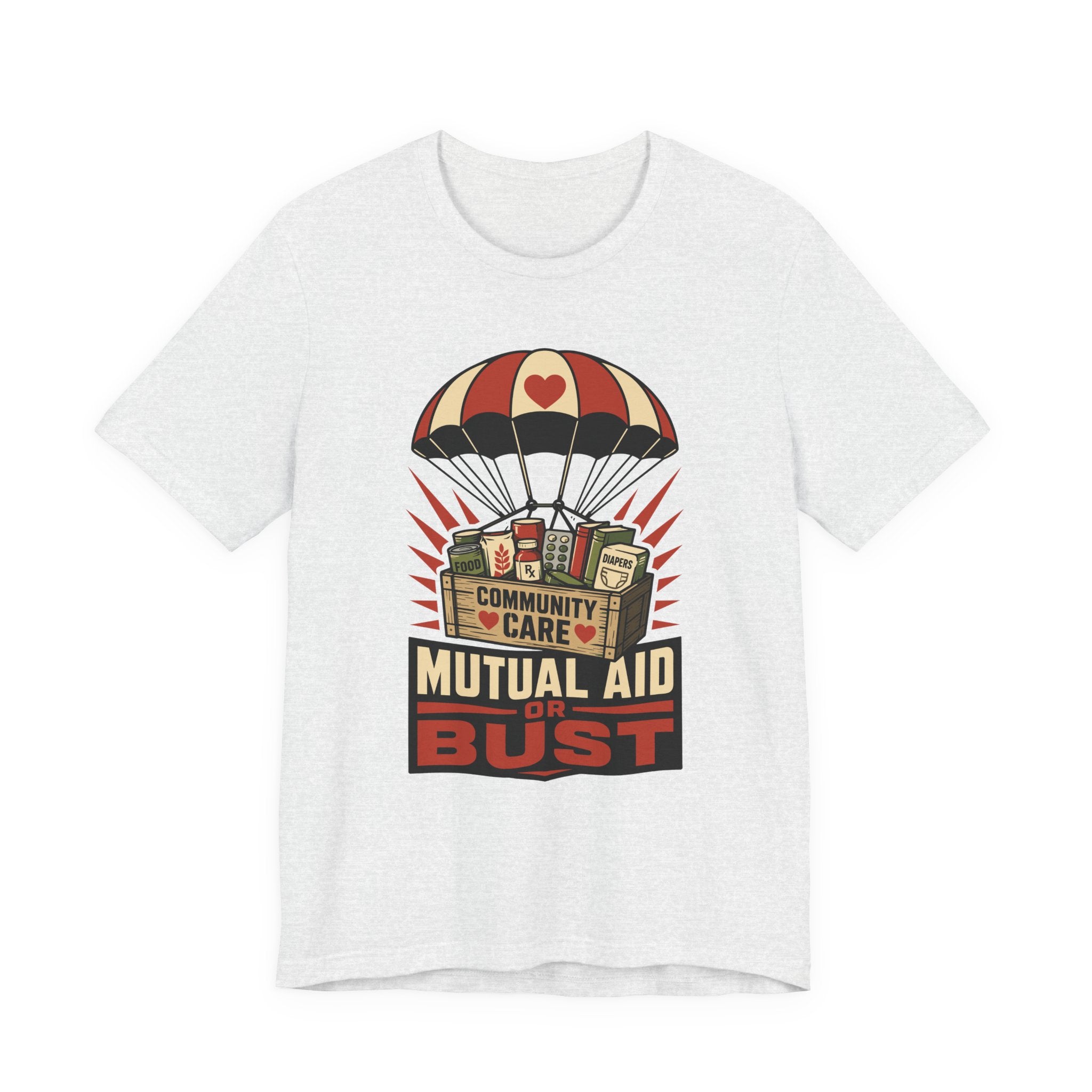 Mutual Aid or Bust T-Shirt | Community Care Progressive Graphic Tee
