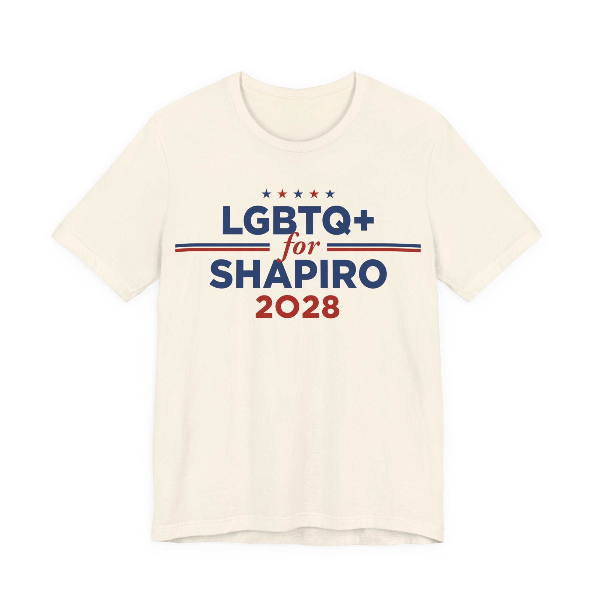 LGBTQ+ for Josh Shapiro for President Campaign T-Shirt 2028