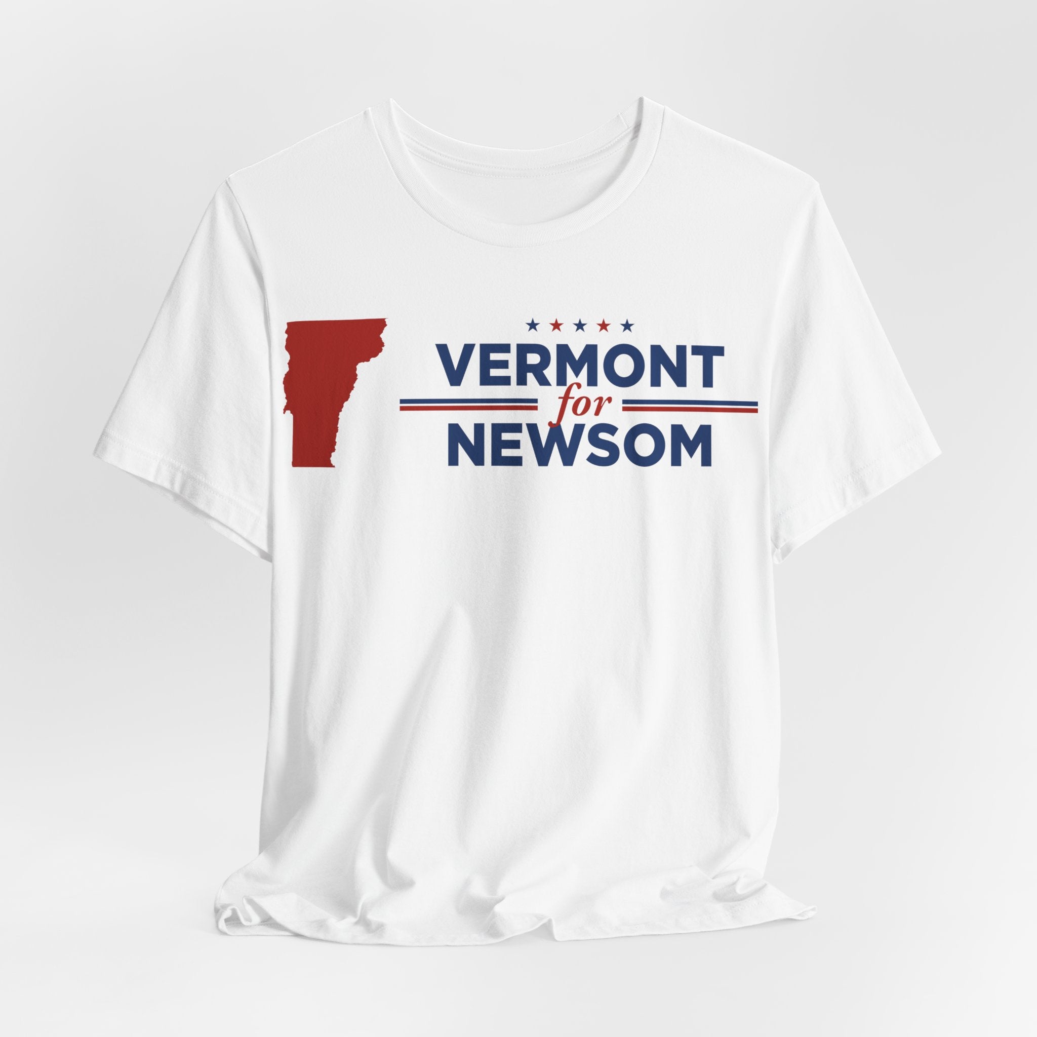 Vermont for Gavin Newsom for President Campaign T-Shirt 2028