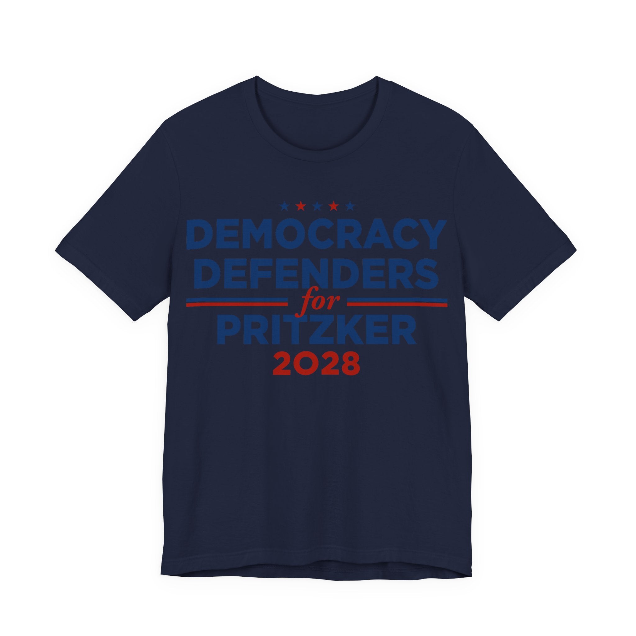 Democracy Defenders for J.B. Pritzker for President Campaign T-Shirt 2028