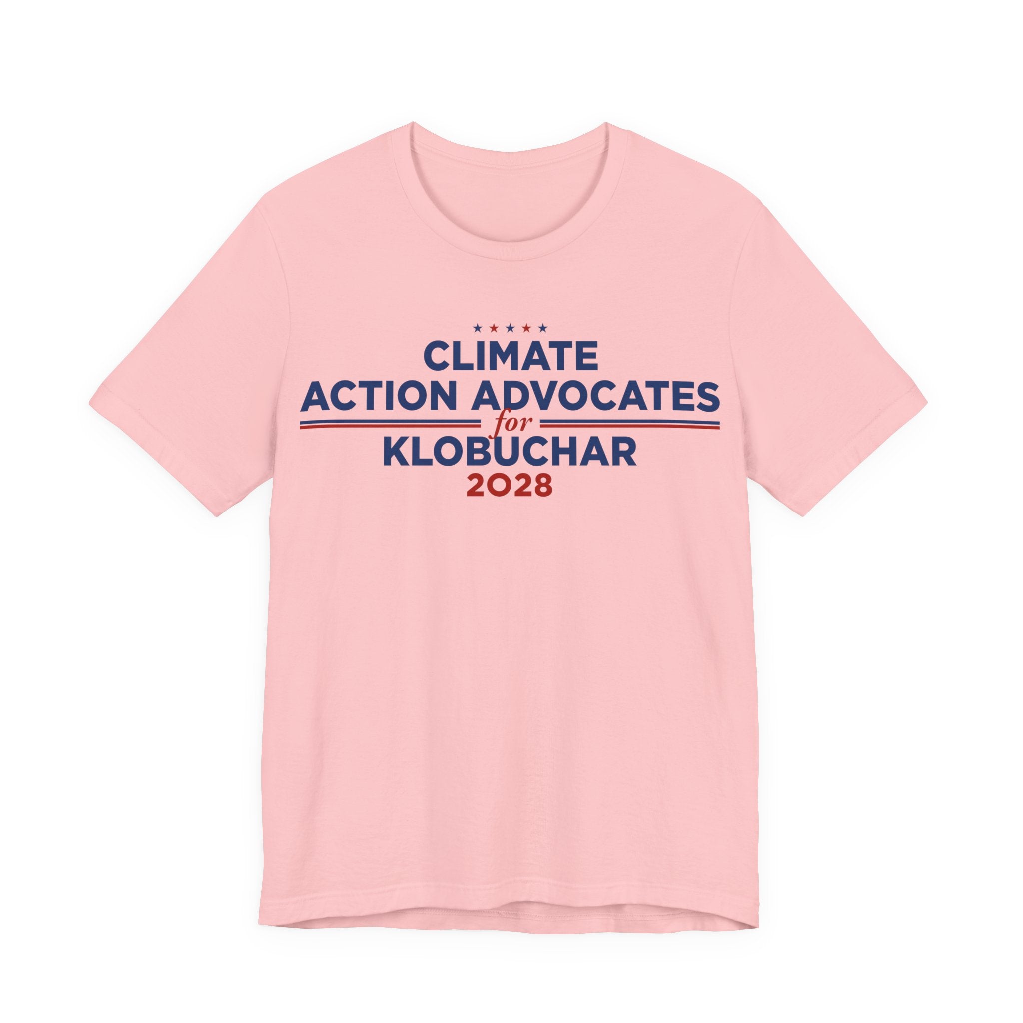 Climate Action Advocates for Klobuchar 2028 T-Shirt | Bella+Canvas 3001 Political Graphic Tee