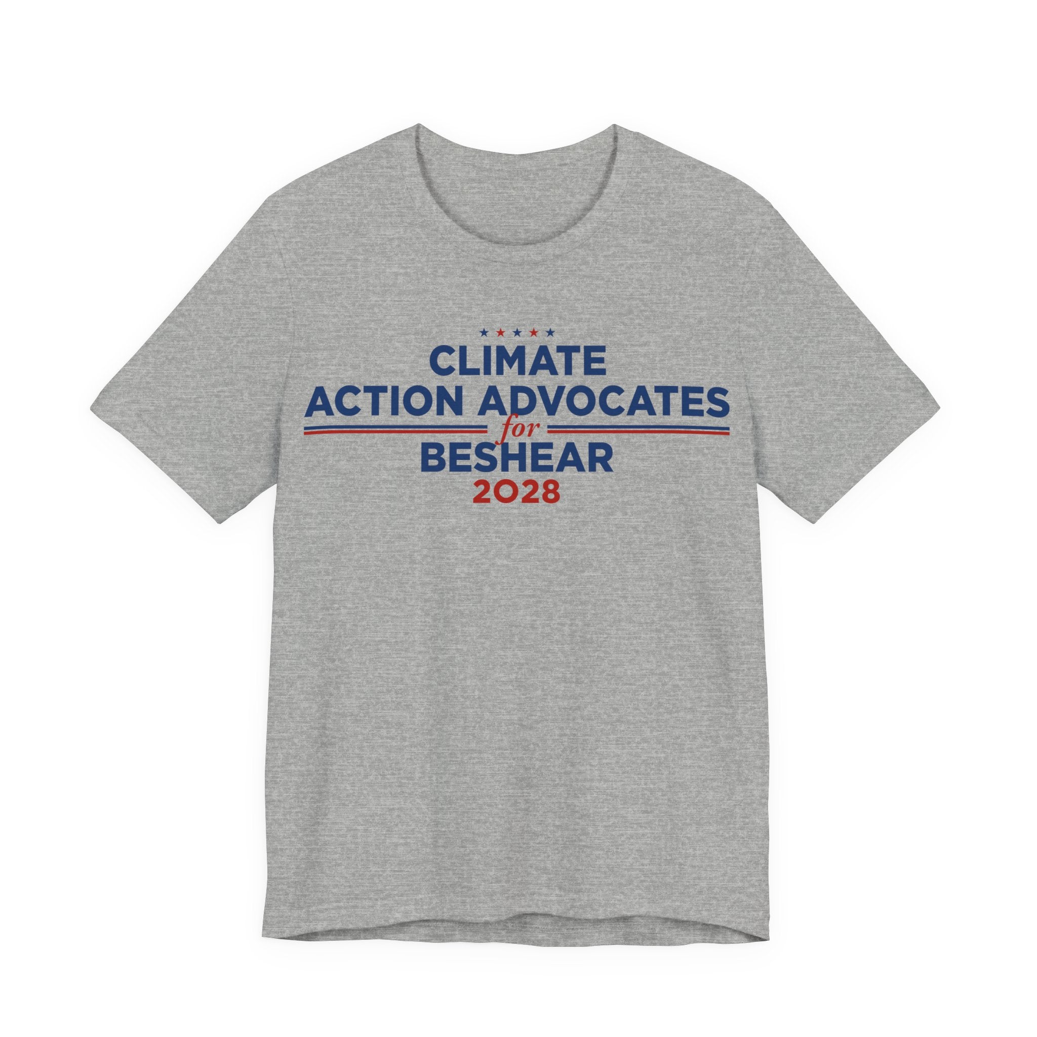Climate Action Advocates for Beshear 2028 T-Shirt | Bella+Canvas 3001 Political Graphic Tee
