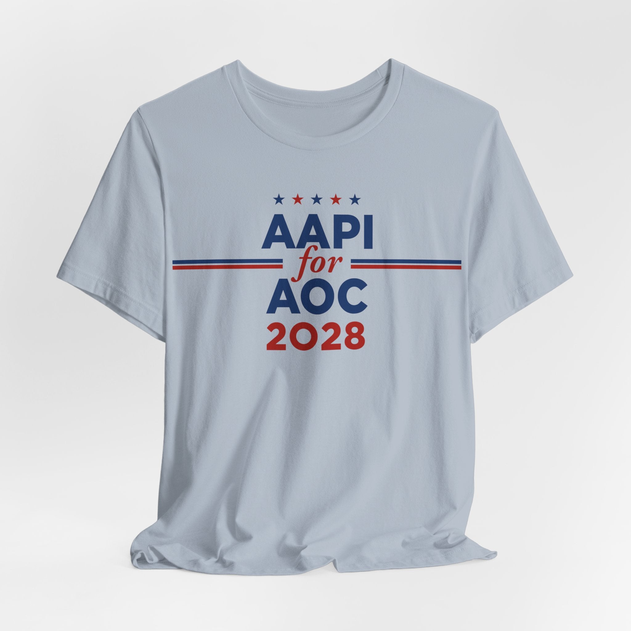 AAPI Asian American and Pacific Islander for AOC Campaign T-Shirt for President 2028