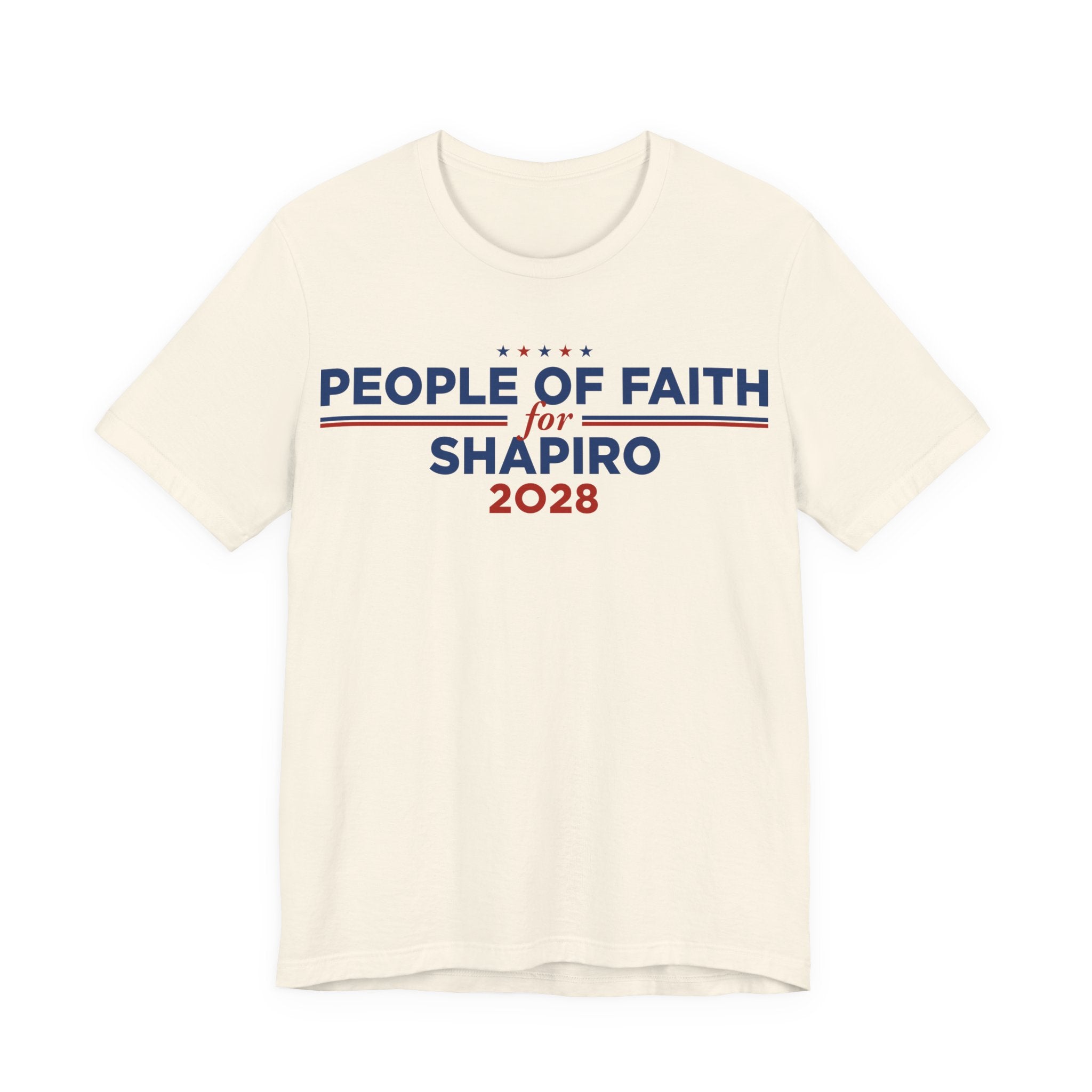 People of Faith for Josh Shapiro for President Campaign T-Shirt 2028