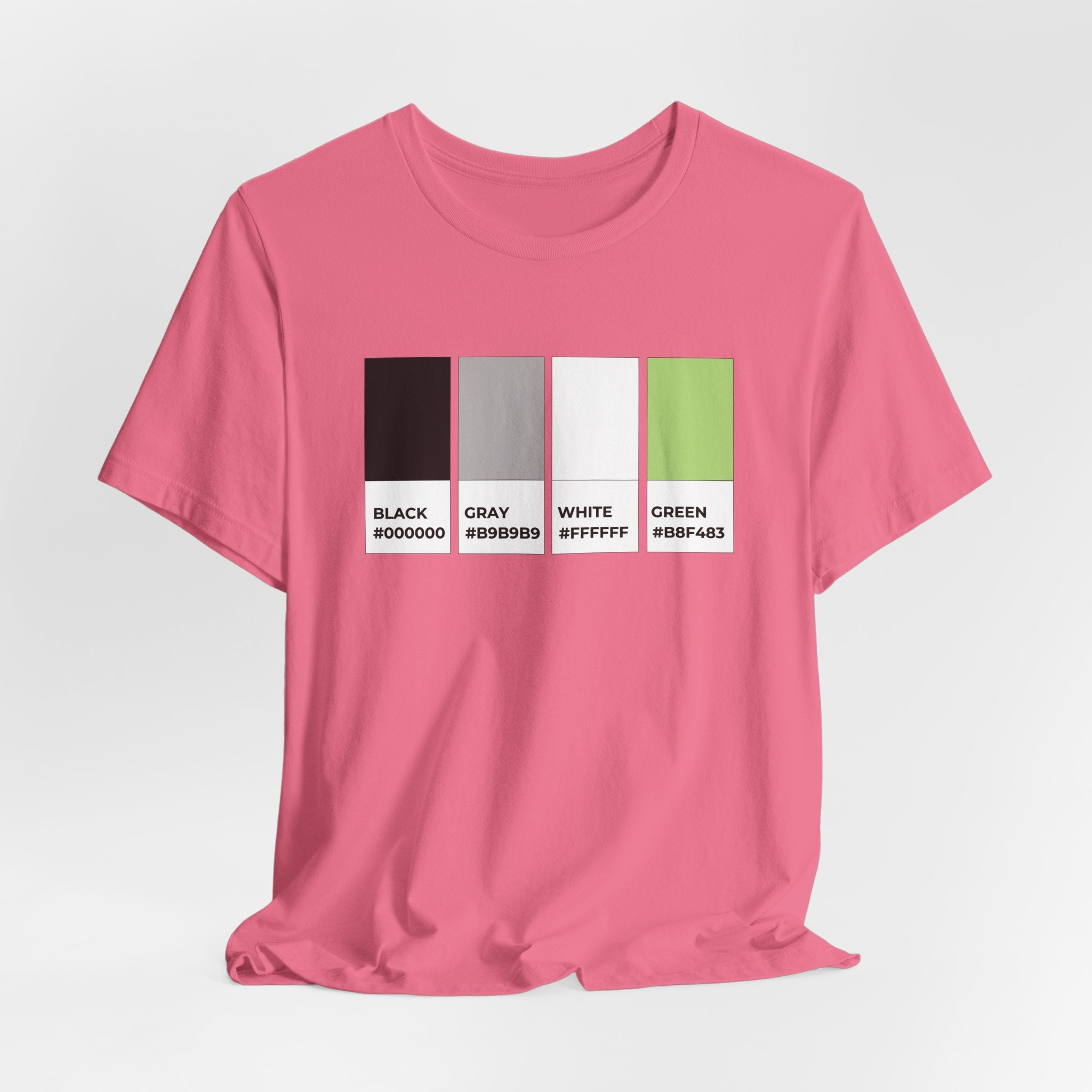 Funny Agender Pride Flag Pantone Colors Unisex Jersey Short Sleeve T-Shirt