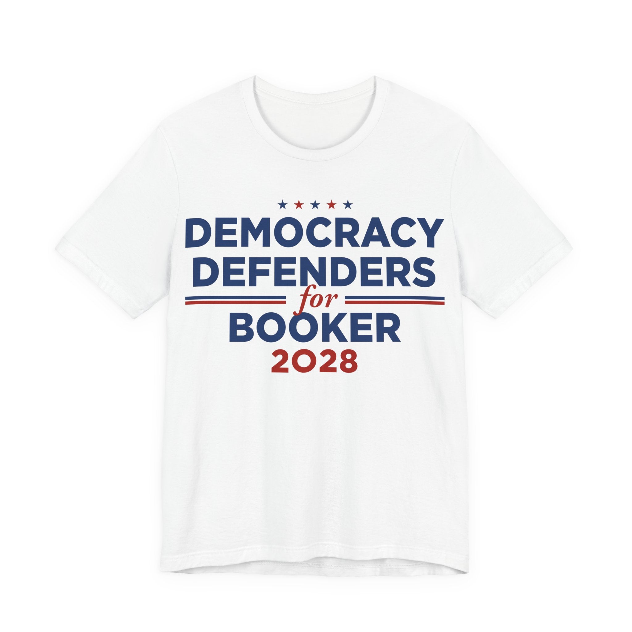 Democracy Defenders for Cory Booker for President Campaign T-Shirt 2028