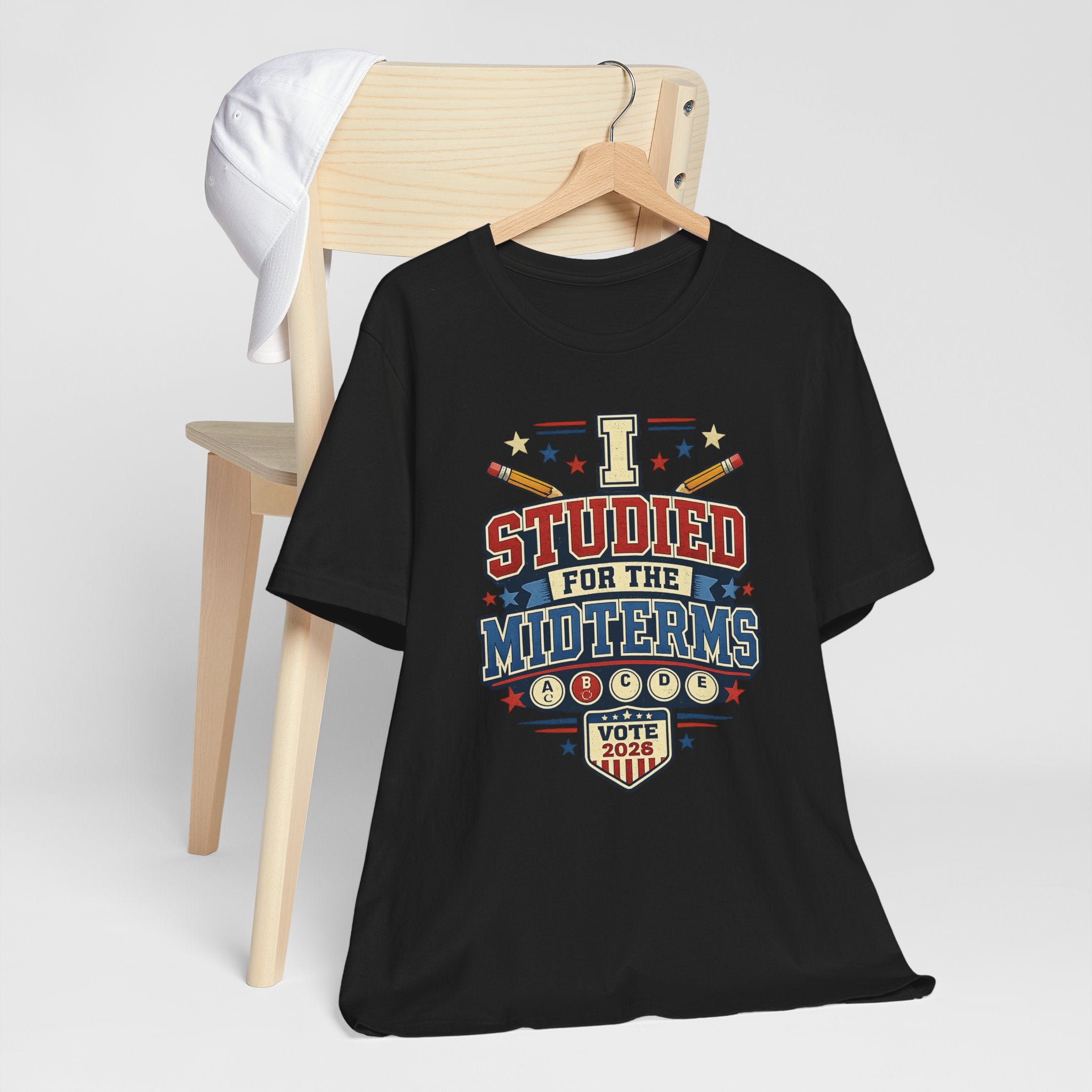 I Studied for the Midterms 2026 T-Shirt – Funny Voting Shirt, Retro Political Tee, Election Day Apparel