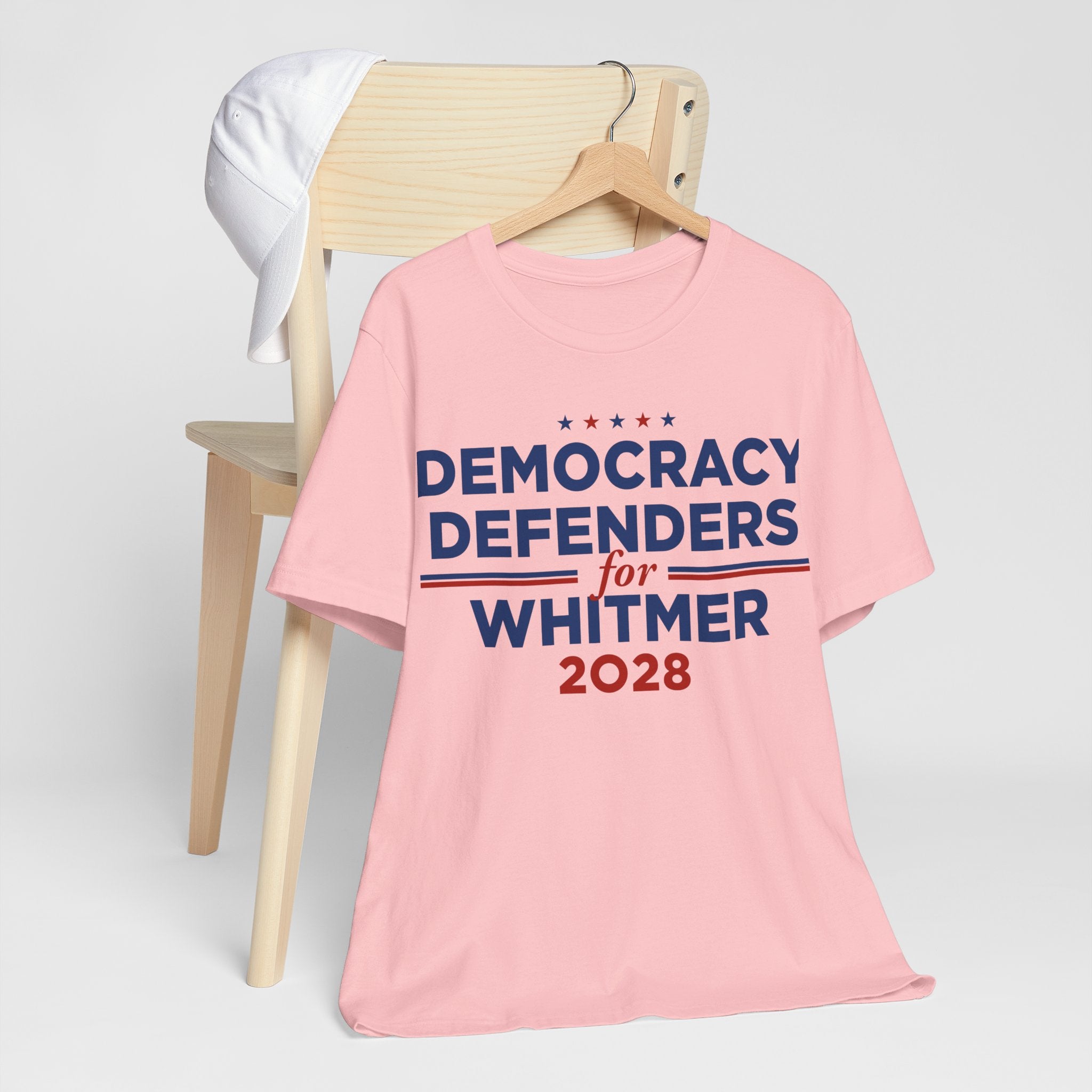 Democracy Defenders for Whitmer 2028 T-Shirt | Bella+Canvas 3001 Political Graphic Tee