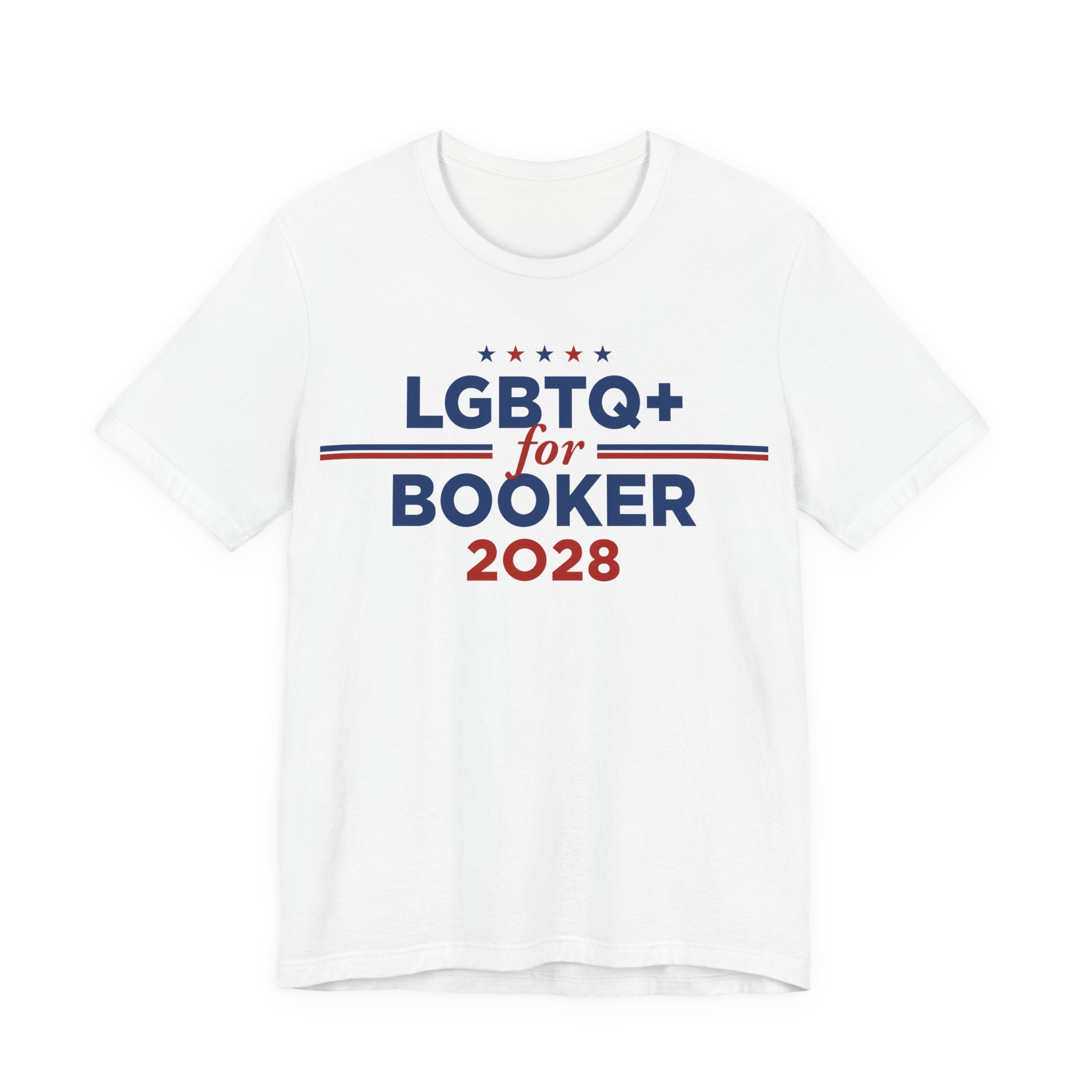 LGBTQ+ for Cory Booker for President Campaign T-Shirt 2028
