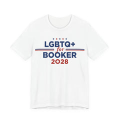 LGBTQ+ for Cory Booker for President Campaign T-Shirt 2028