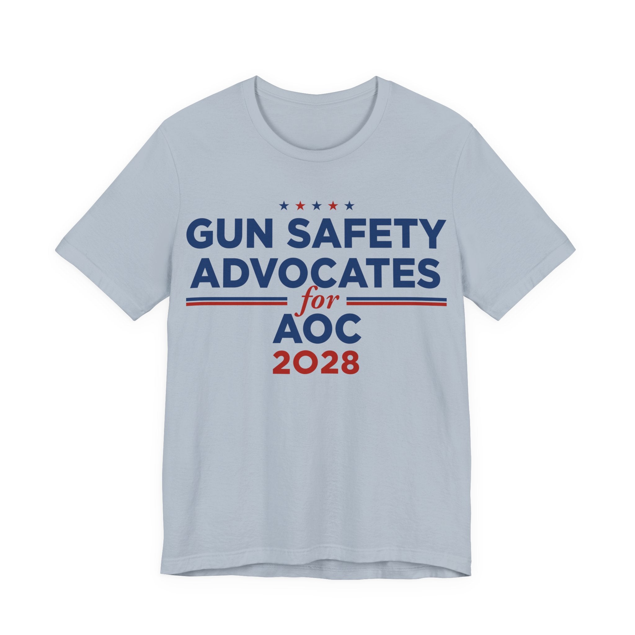 Gun Safety Advocates for AOC for President Campaign T-Shirt 2028
