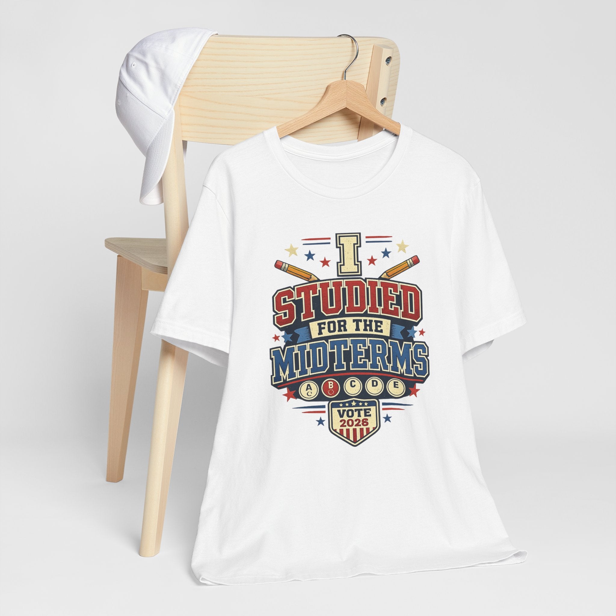 I Studied for the Midterms 2026 T-Shirt – Funny Voting Shirt, Retro Political Tee, Election Day Apparel