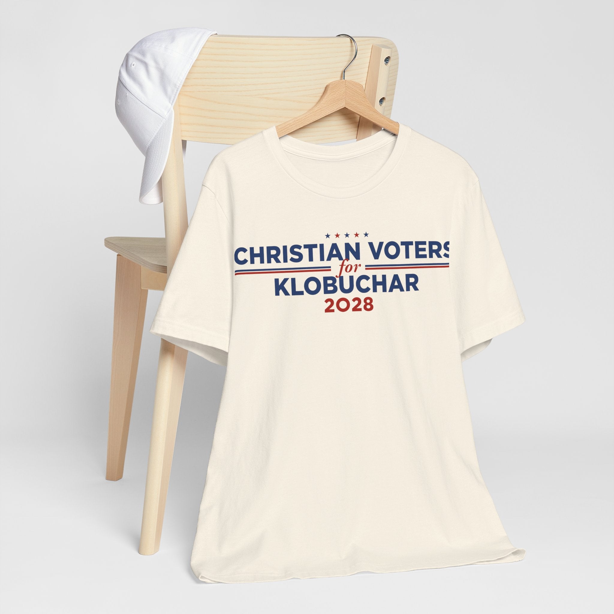 Christian Voters for Amy Klobuchar for President Campaign T-Shirt 2028