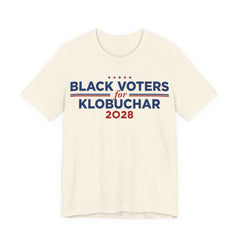 Black Voters for Amy Klobuchar Campaign T-Shirt for President 2028