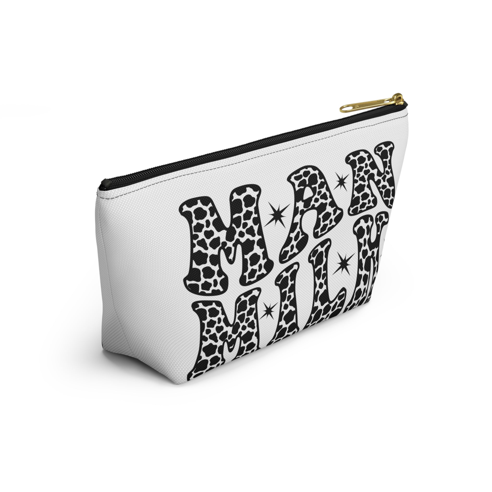 Funny Man Milk Testosterone Storage Bag with T-Bottom - FTM Transition Medication Pouch - Gender Affirming Transgender Gift - Travel or Pride Parade Meds Pouch