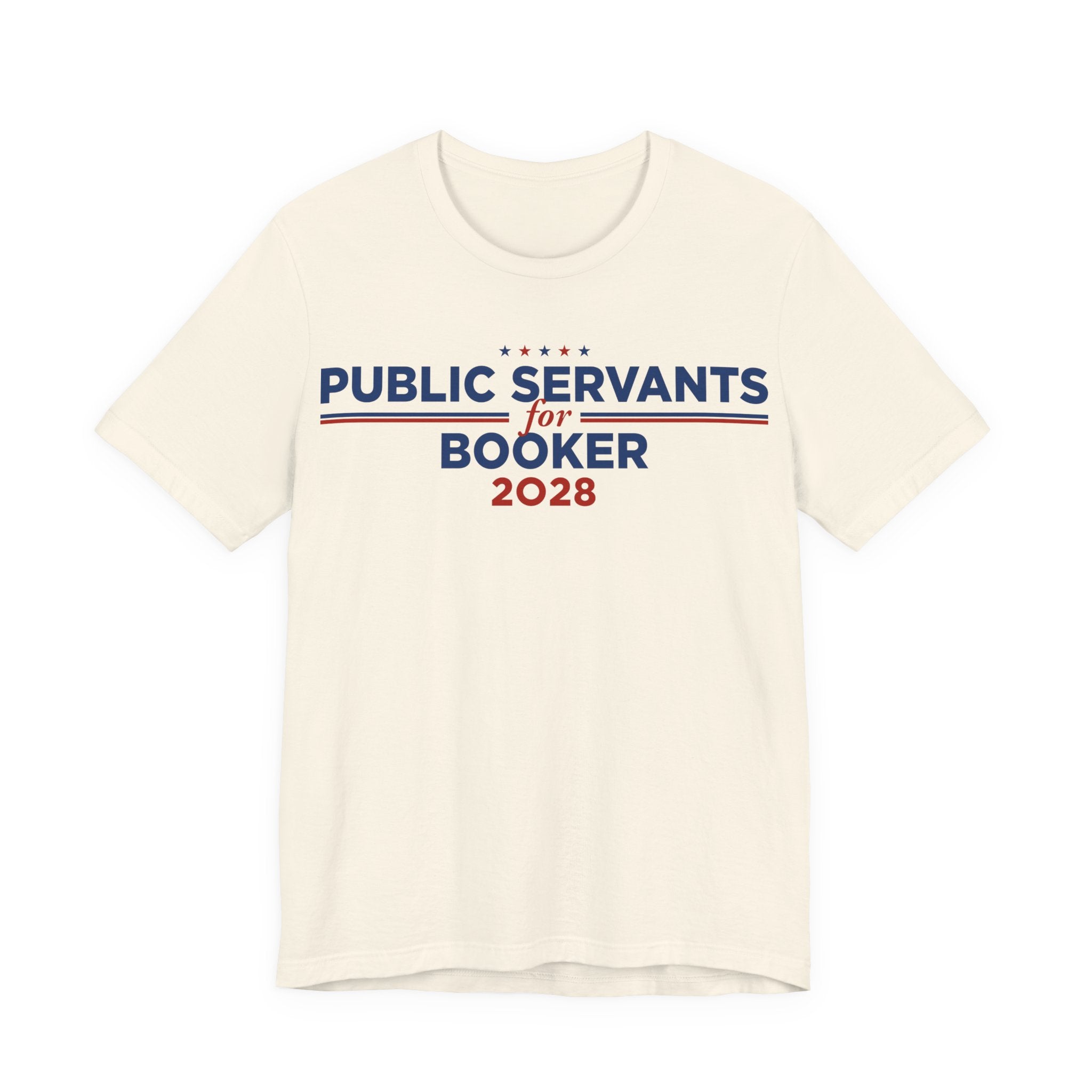 Public Servants for Cory Booker for President Campaign T-Shirt 2028