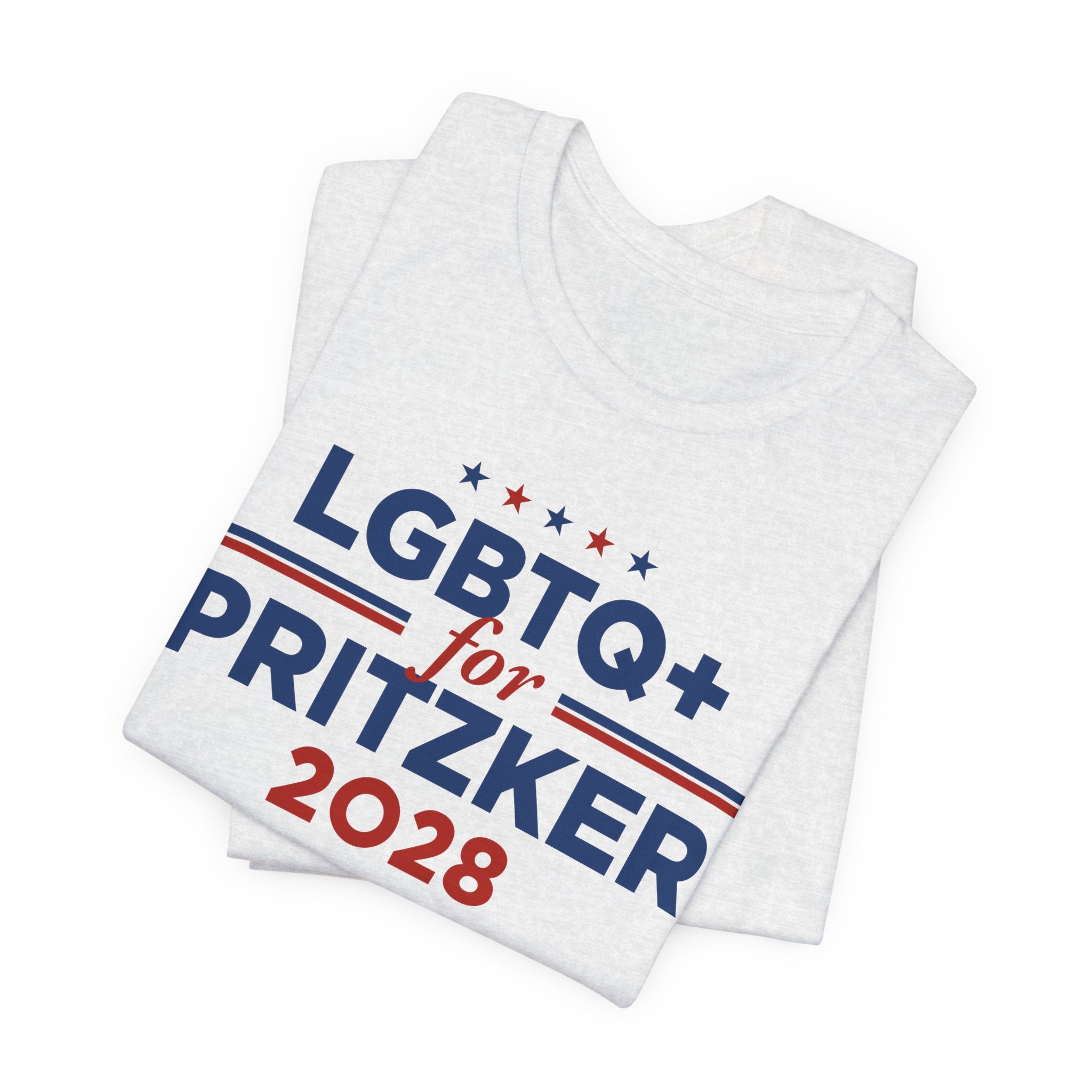 LGBTQ+ for J.B. Pritzker for President Campaign T-Shirt 2028
