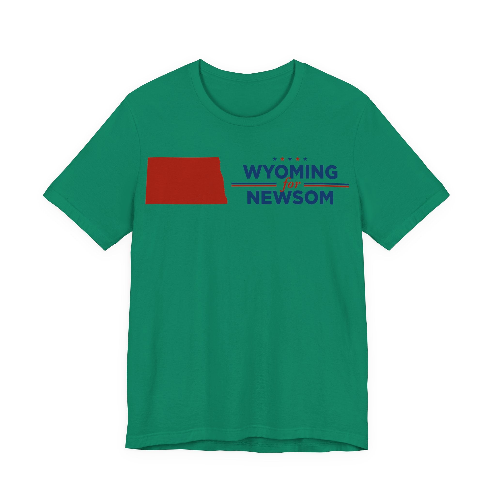 Wyoming for Gavin Newsom for President Campaign T-Shirt 2028