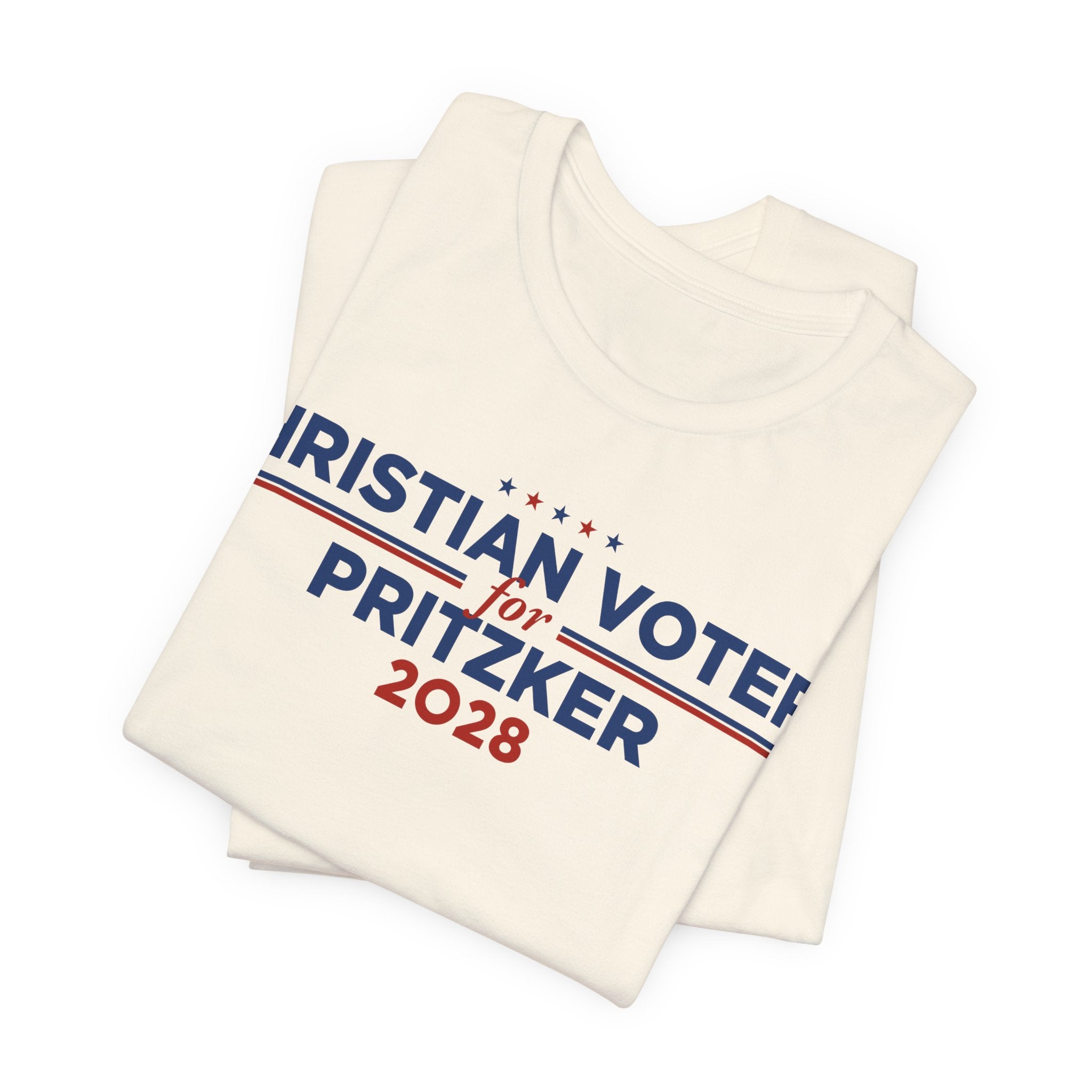Christian Voters for J.B. Pritzker for President Campaign T-Shirt 2028